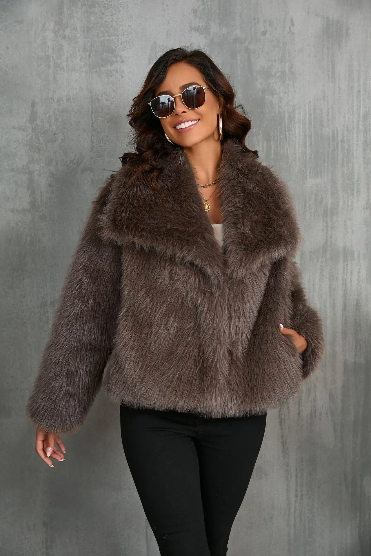 Elegance Plush Coat