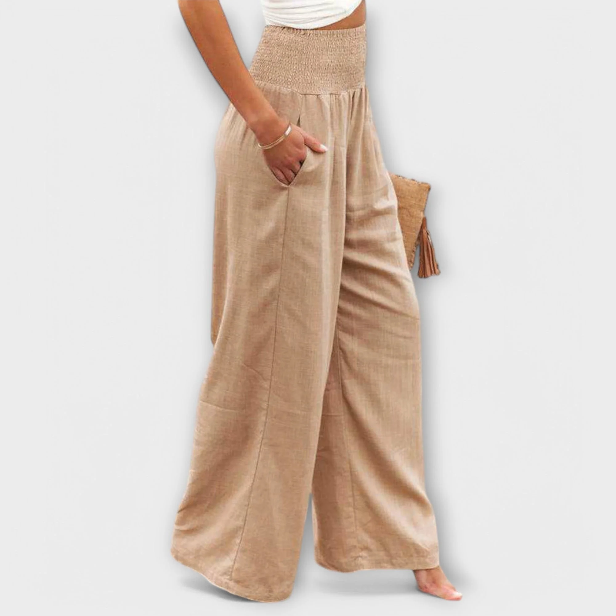 Reina – Tropical Pants in Relaxed Style