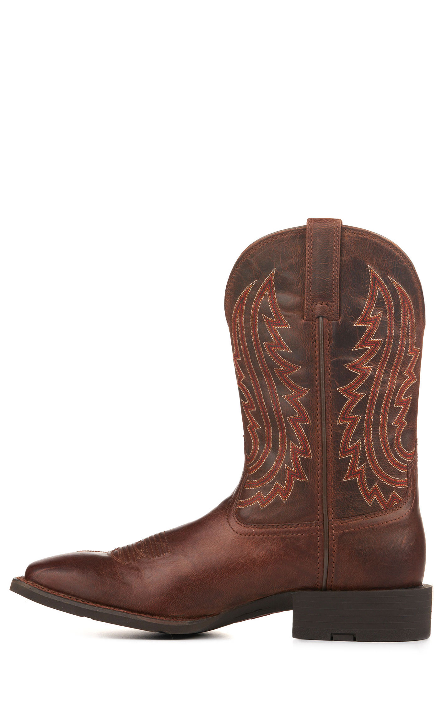 Ariat Men's Sport Big Country Almond Buff Wide Square Toe Cowboy Boots - Image 1
