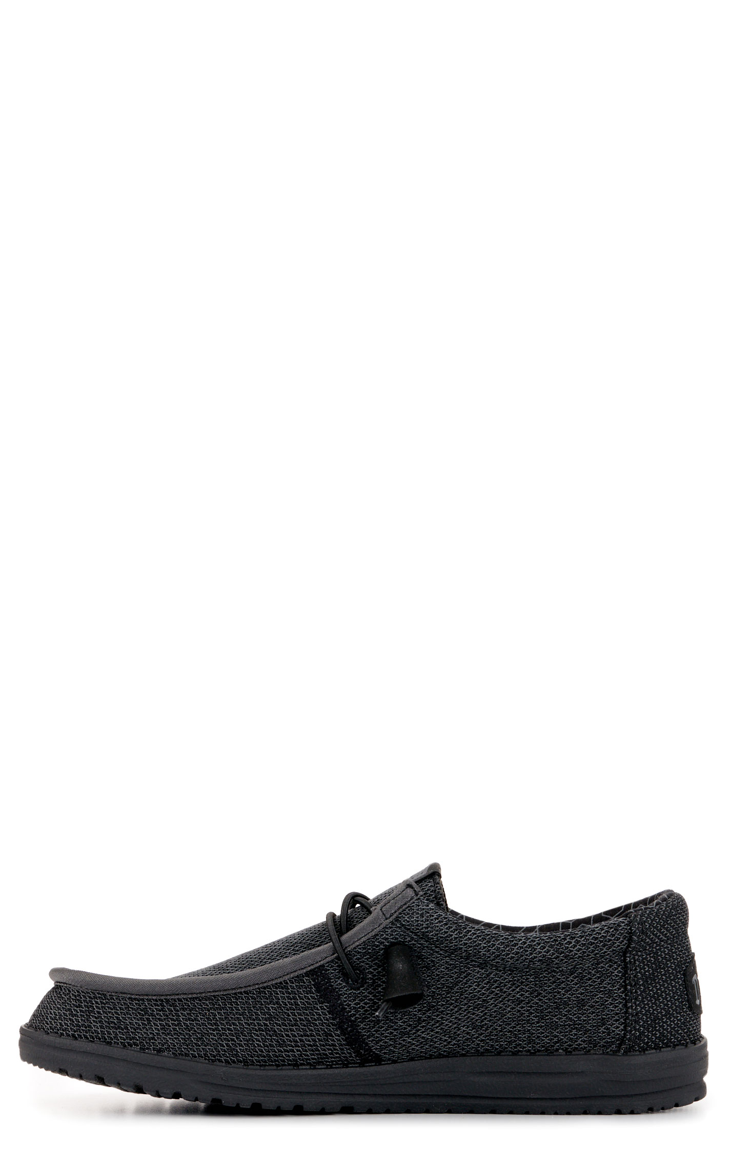 Hey Dude Men's Wally Sox Black Lace Up Casual Shoes - Image 1
