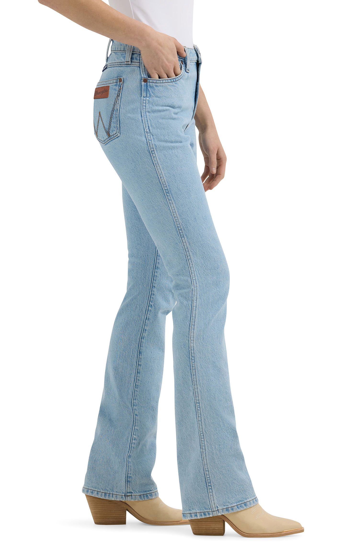 Wrangler Retro Women's Bailey Light Wash Boot Cut Jeans - Image 1