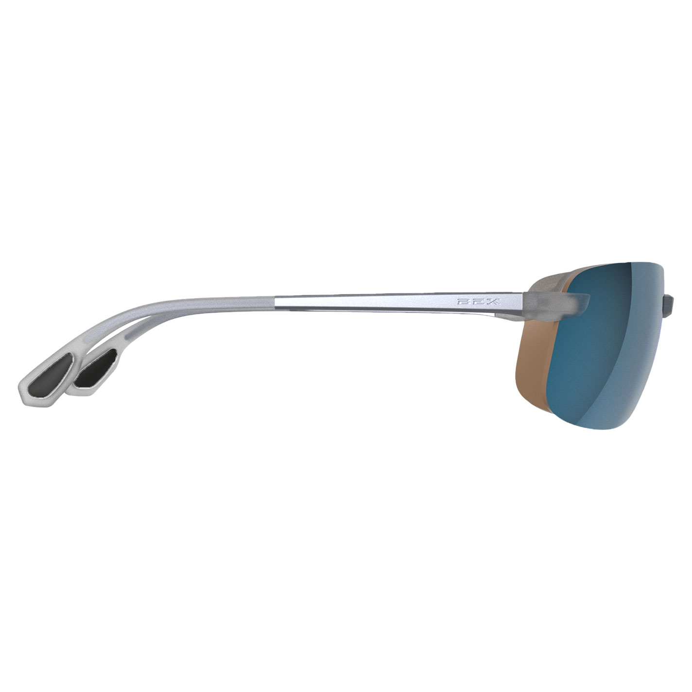 BEX Ripley Silver & Sienna Blue Sunglasses - Image 1