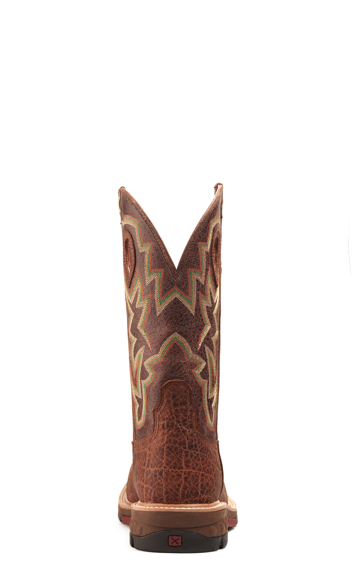 Twisted X Men's Nano Tan Elephant Print with CellStretch Wide Square Steel Toe Work Boot - Image 1