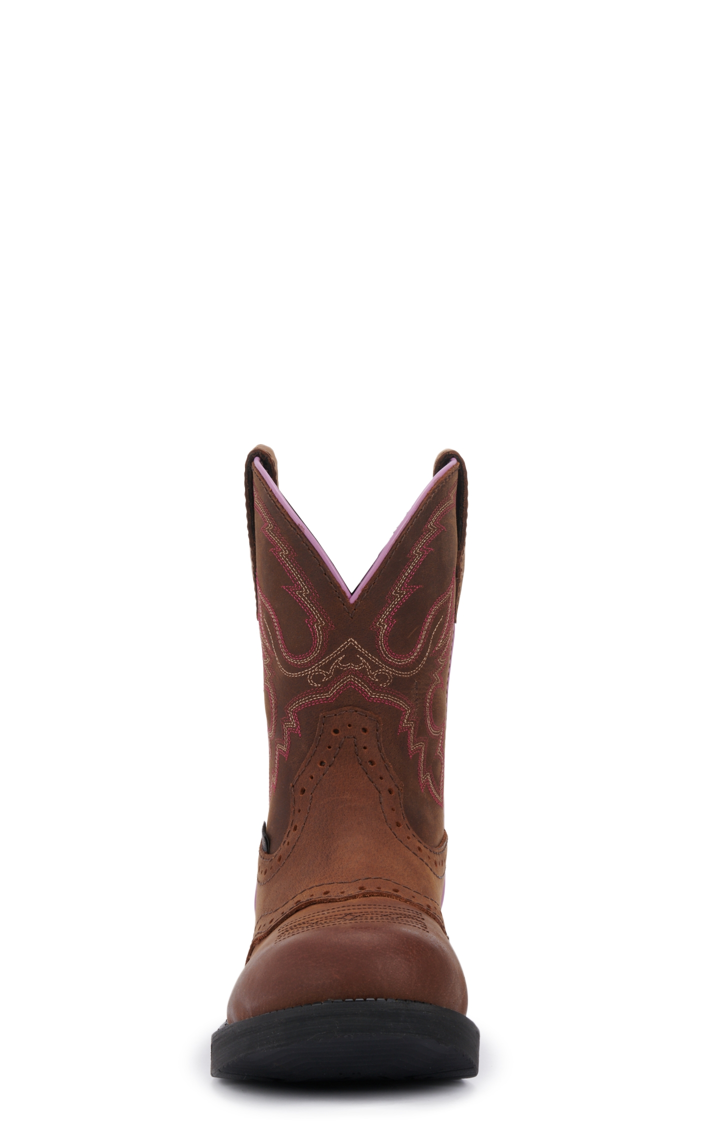 Justin Women's Gypsy Collection Wanette Aged Bark Brown Round Steel Toe Work Boot - Image 1