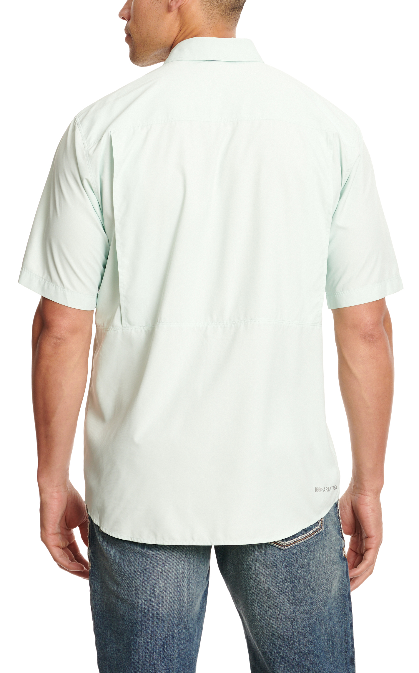 Ariat Men's VentTEK Outbound Pale Sea Green Classic Fit Short Sleeve Shirt - Image 1