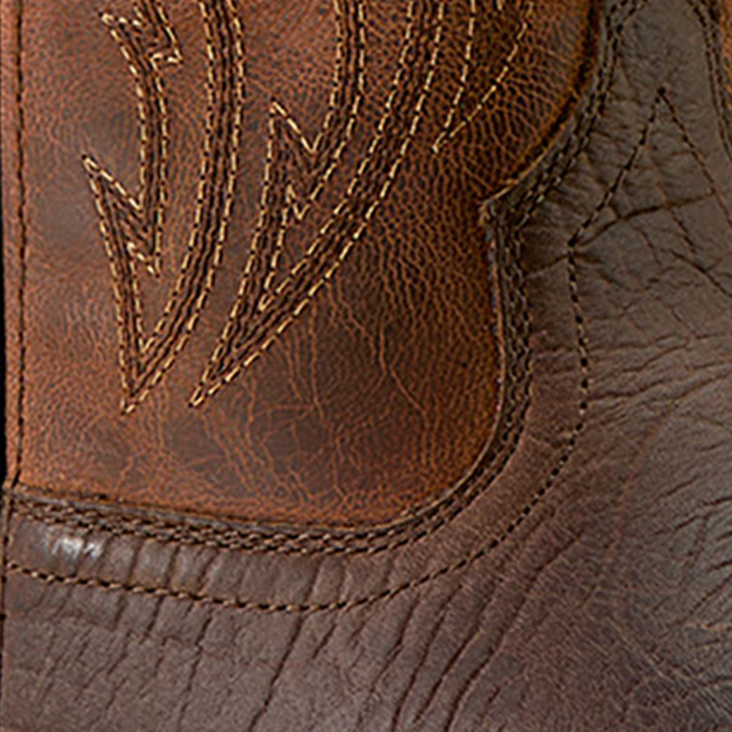 Ariat Men's Toffee Hippo Sport Rustler Wide Square Toe Boots - Image 1
