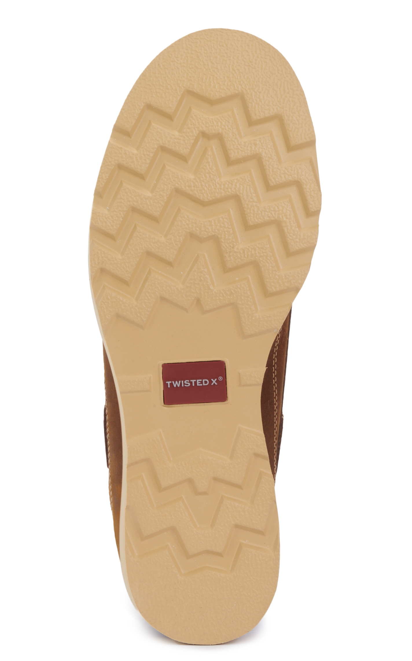 Twisted X Men's Distressed Saddle Brown and Cognac CellSole Wedge Lace Up Casual Shoe - Image 1