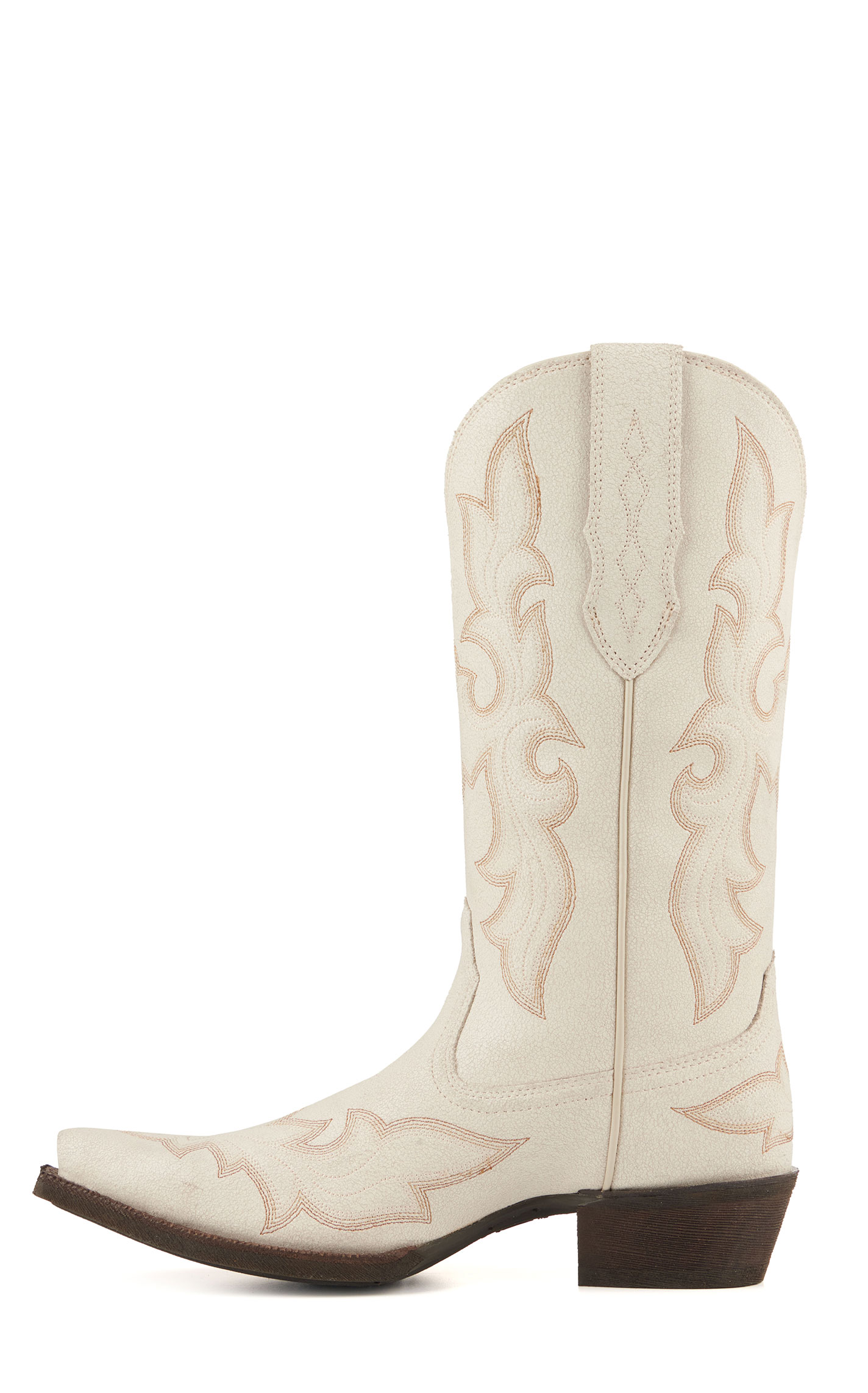 Ariat Women's Jennings Ivory White StretchFit Snip Toe Cowboy Boots - Image 1
