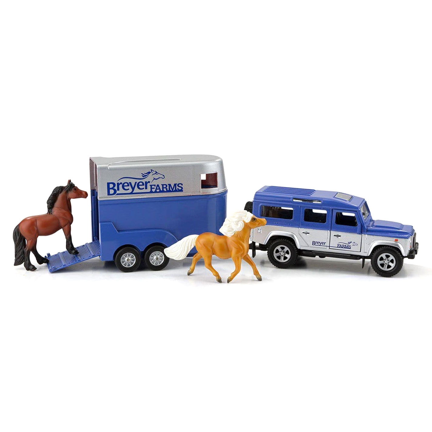 Breyer Land Rover & Tag Along 2-Horse Trailer Set Toy - Image 1