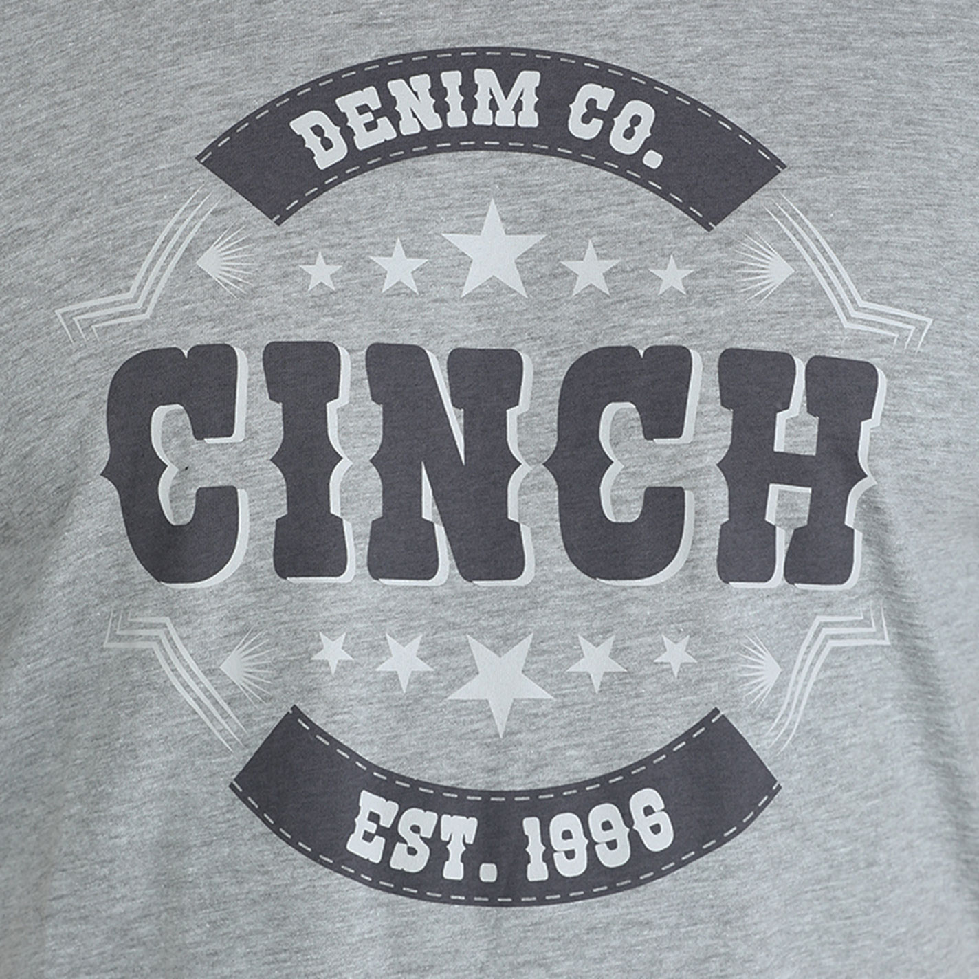 Cinch Men's Gray Logo Graphic T-Shirt - Image 1