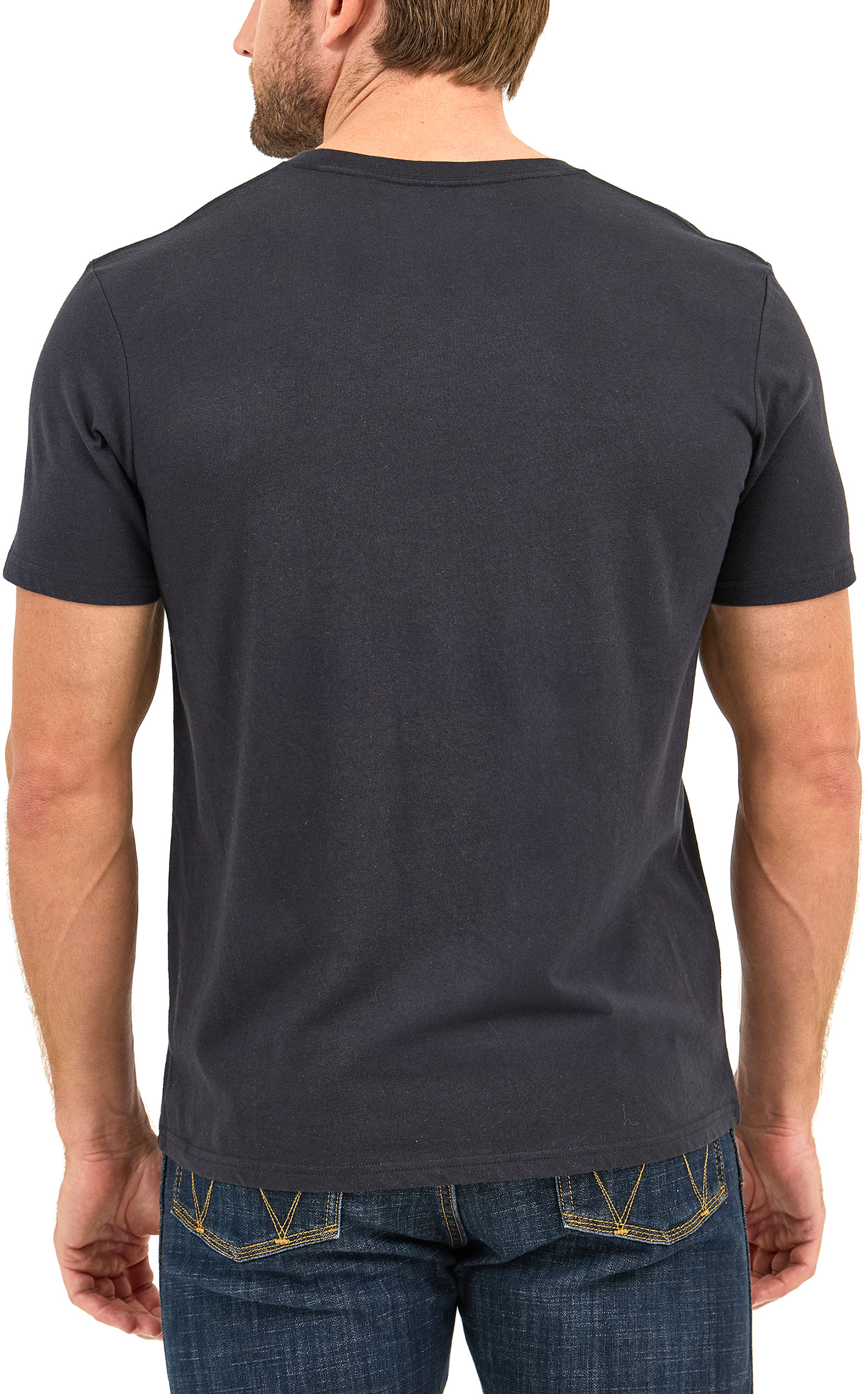 Wrangler Men's Washed Black Steer Head Logo Graphic T-Shirt - Image 1