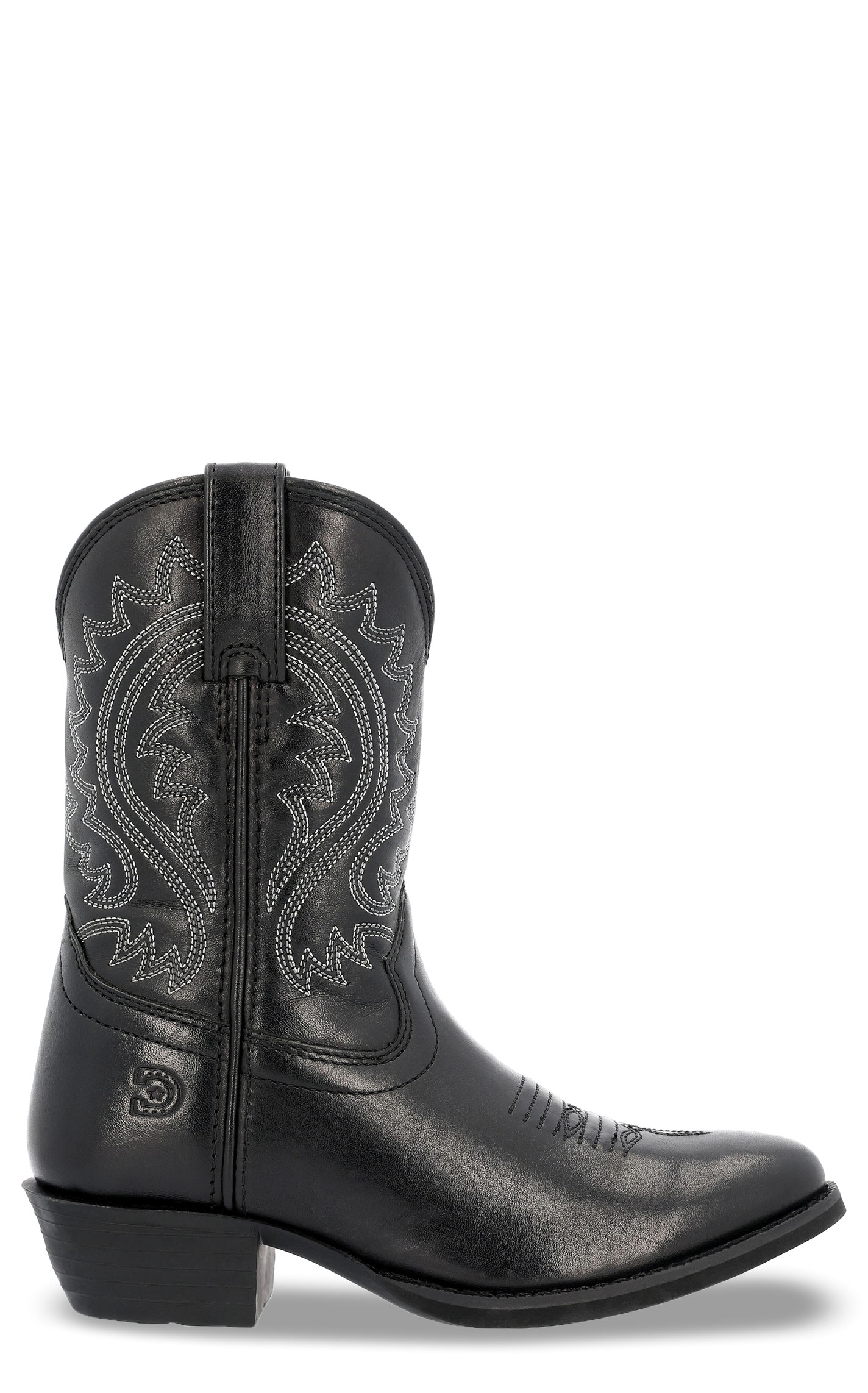 Durango Youth Black Shyloh Round Toe Cowboy Boots - Image 1
