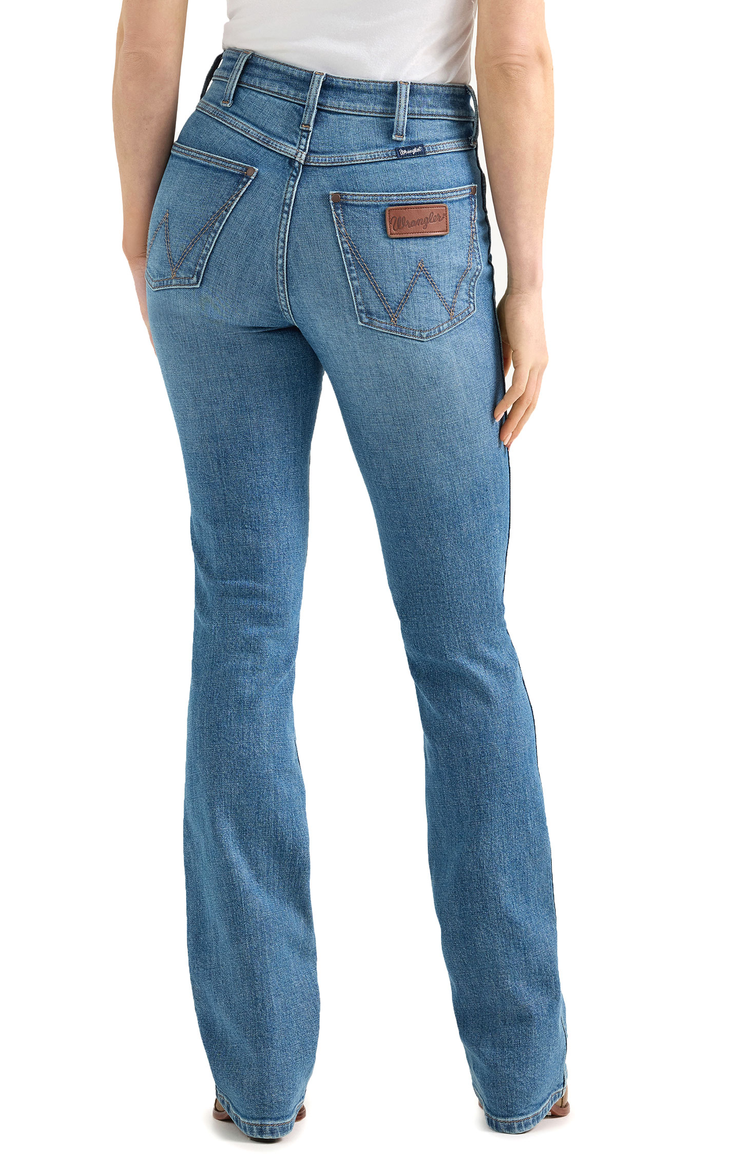 Wrangler Retro Women's Bailey Medium Wash Boot Cut Jeans - Image 1
