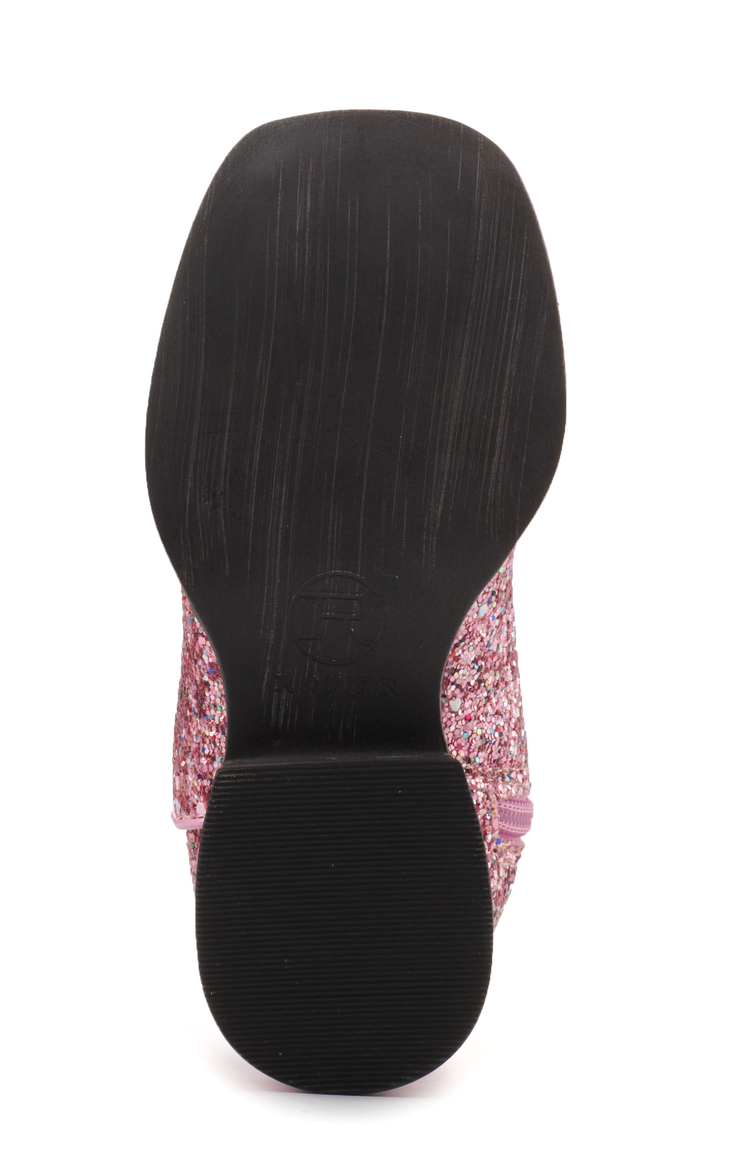 Roper Toddler Pink Glitter Square Toe Cowboy Boots - Image 1