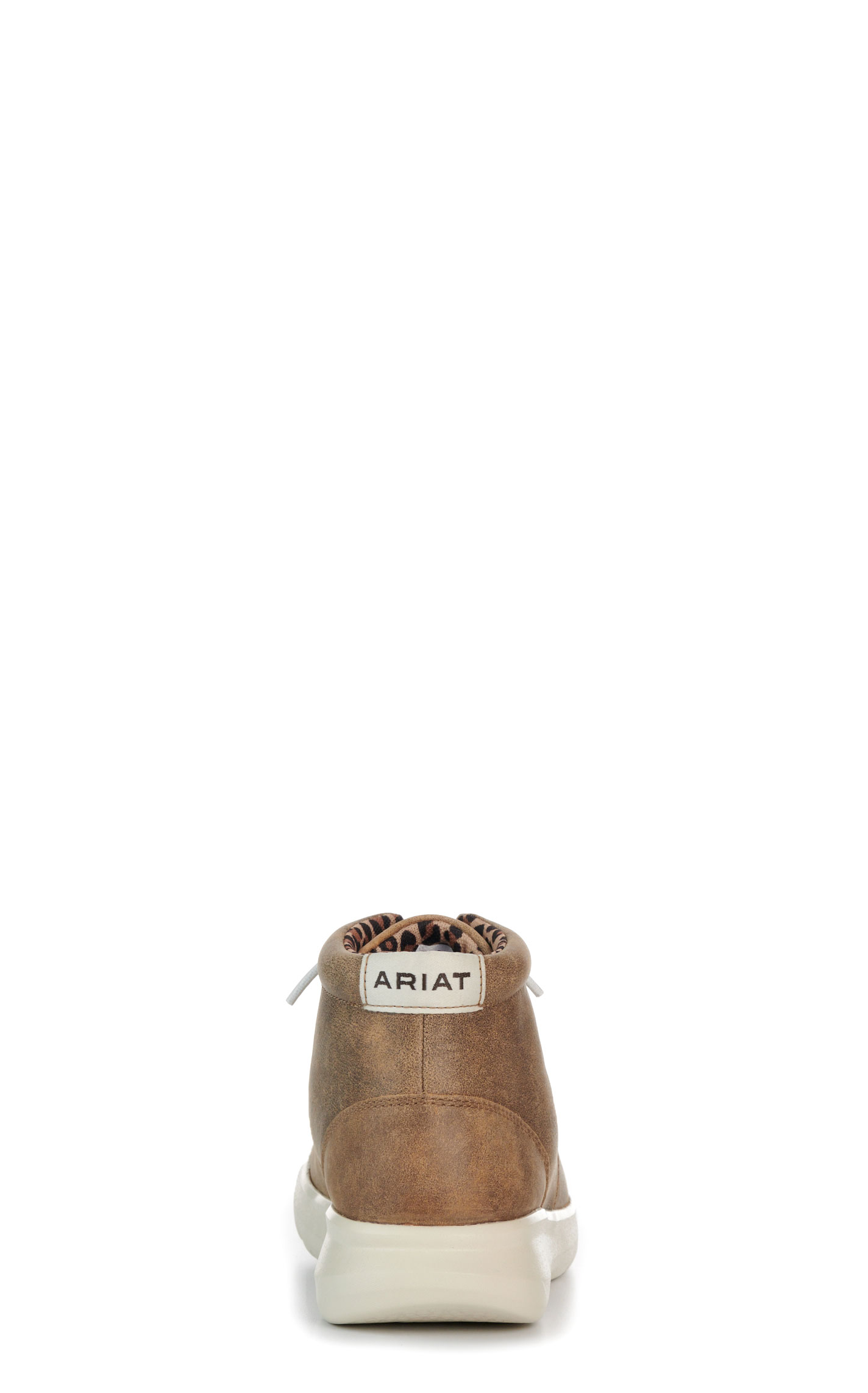 Ariat Ladies’ Brown Bomber Hilo High Top Lace Up Moc Toe Casual Shoe - Image 1