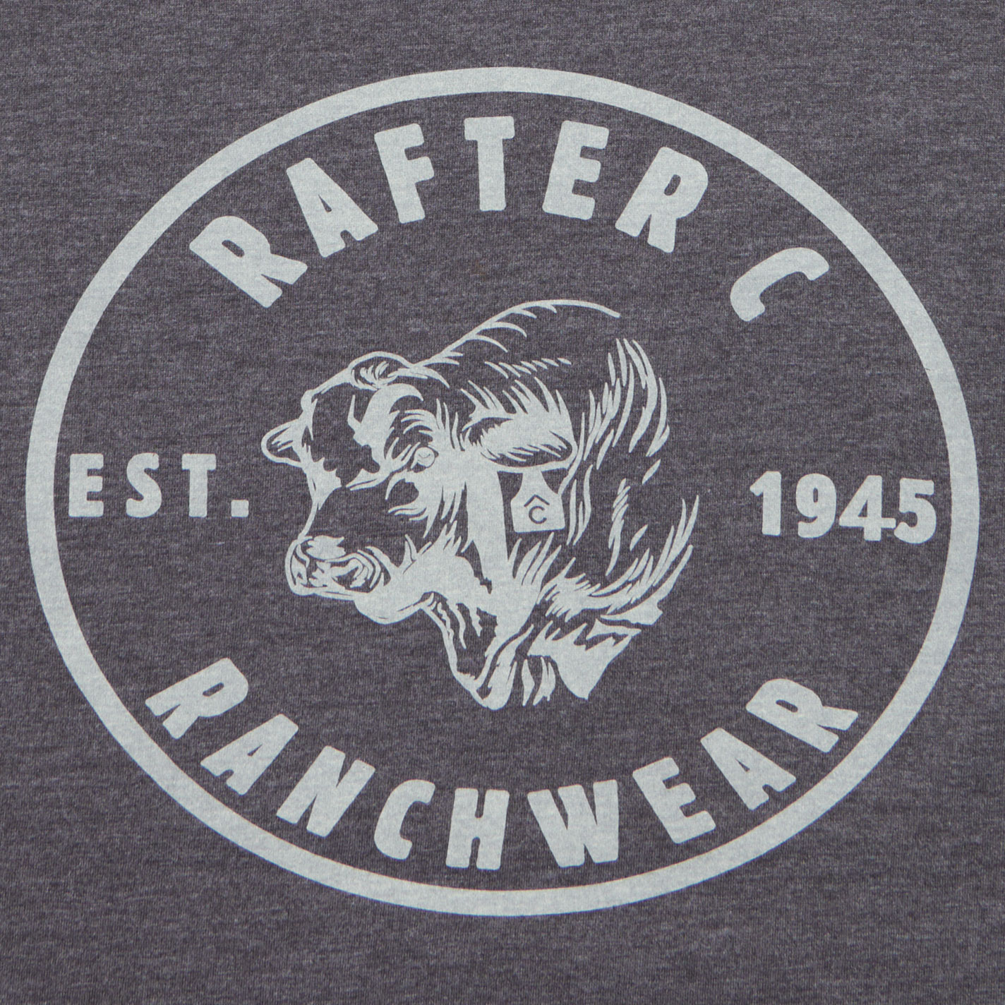 Rafter C Men's Black Ranch Graphic T-Shirt - Image 1