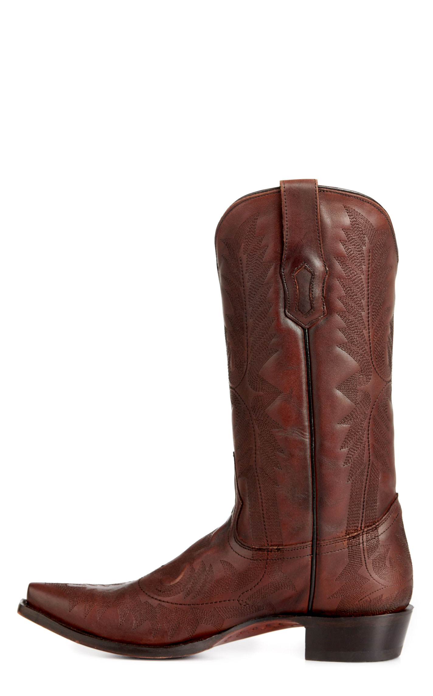 Corral Men's Brown Fancy Stitch Snip Toe Cowboy Boots - Image 1