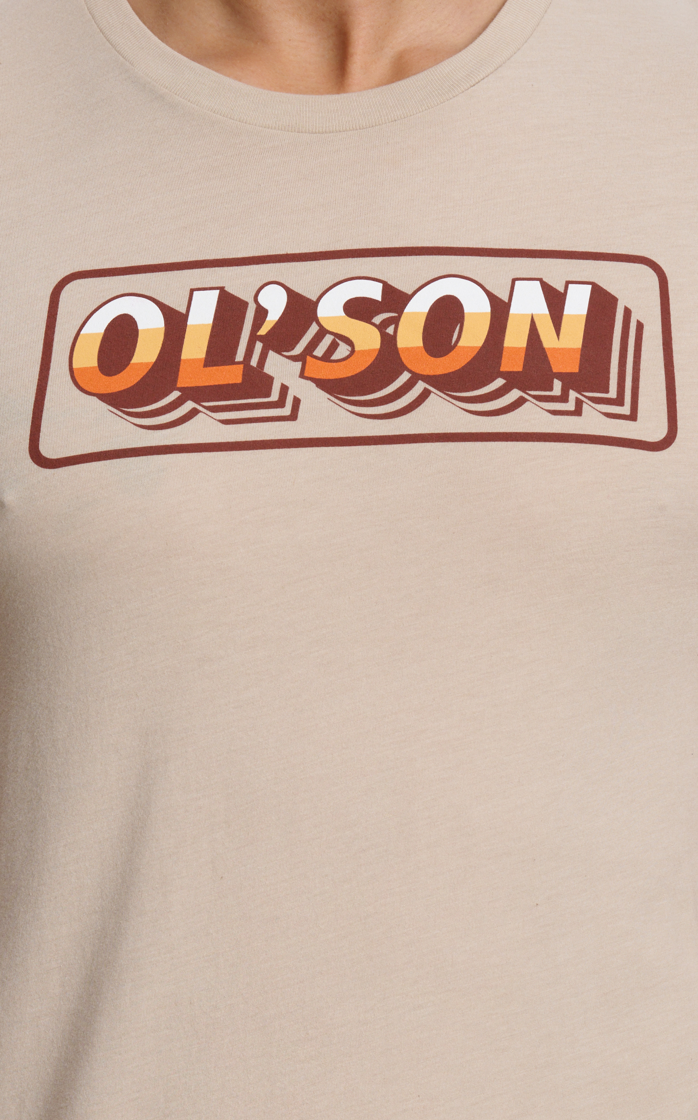 Rodeo Time Dale Brisby Men's Latte Ol' Son Logo T-Shirt - Image 1