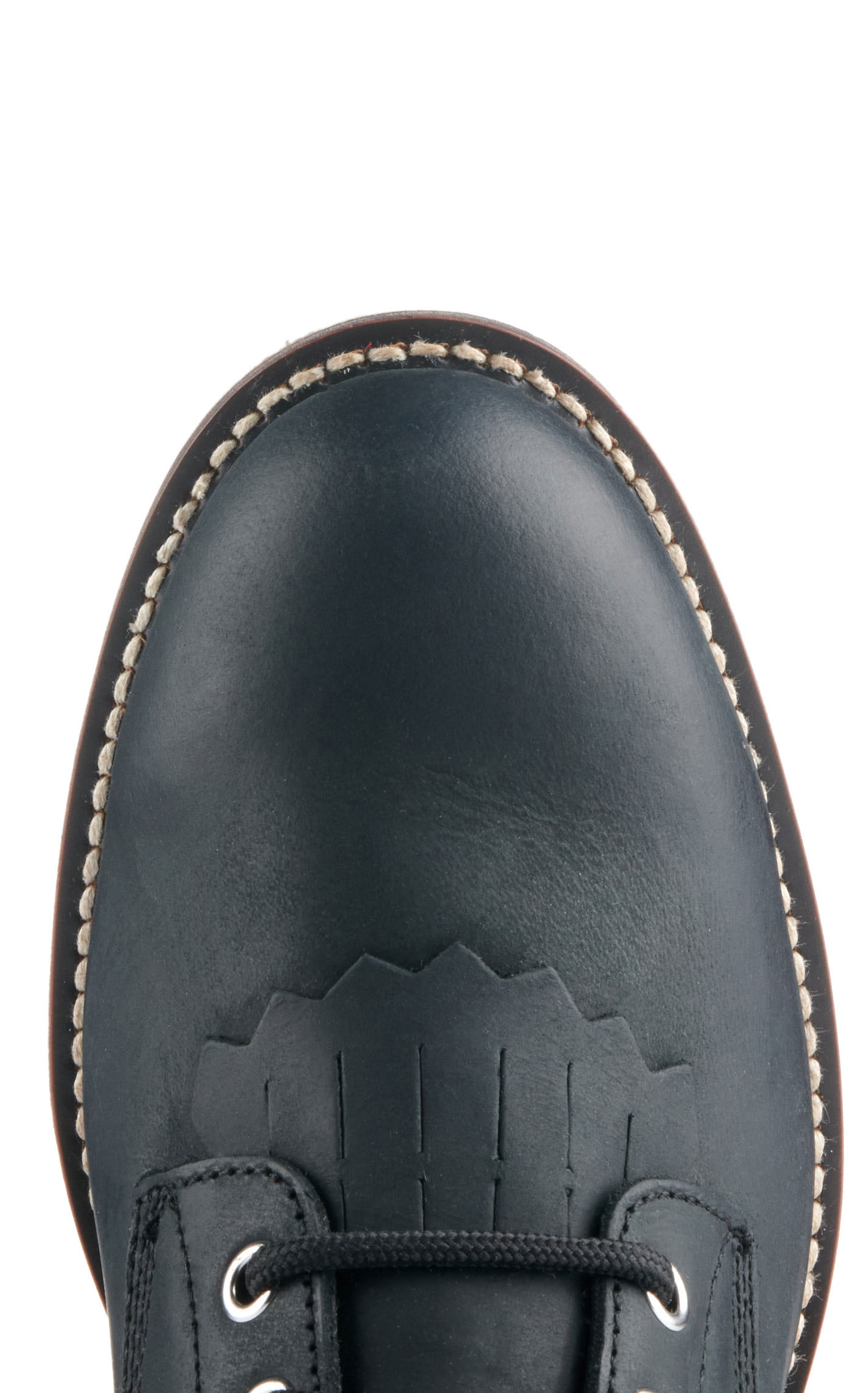 Justin Women's McKean Black Round Toe Lace Up Roper Boot - Image 1