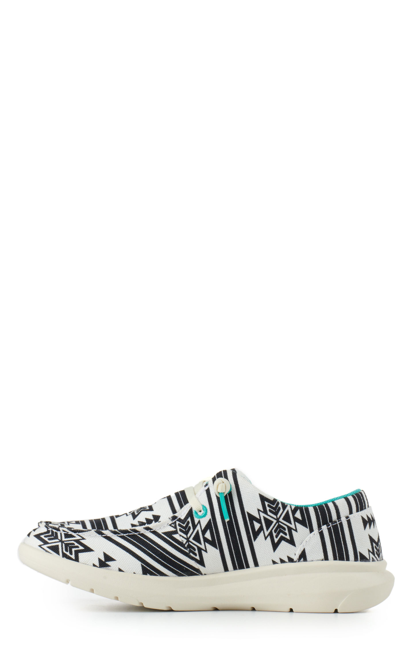 Ariat Women's Hilo Chimayo Stark Aztec Print Canvas Lace Up Casual Shoes - Image 1