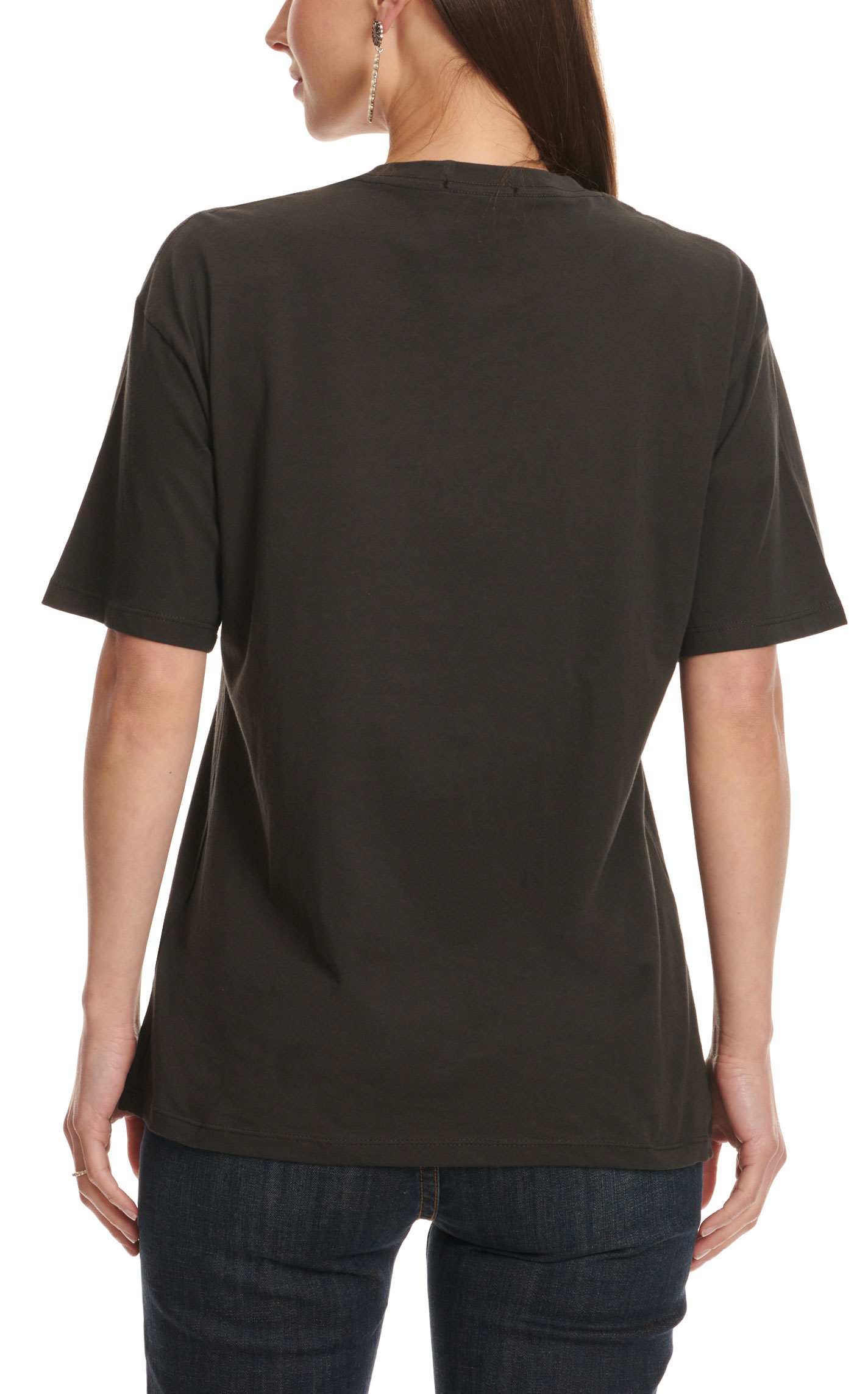 Refined Canvas Women's Black Rodeo Nights Graphic Distressed T-Shirt - Image 1