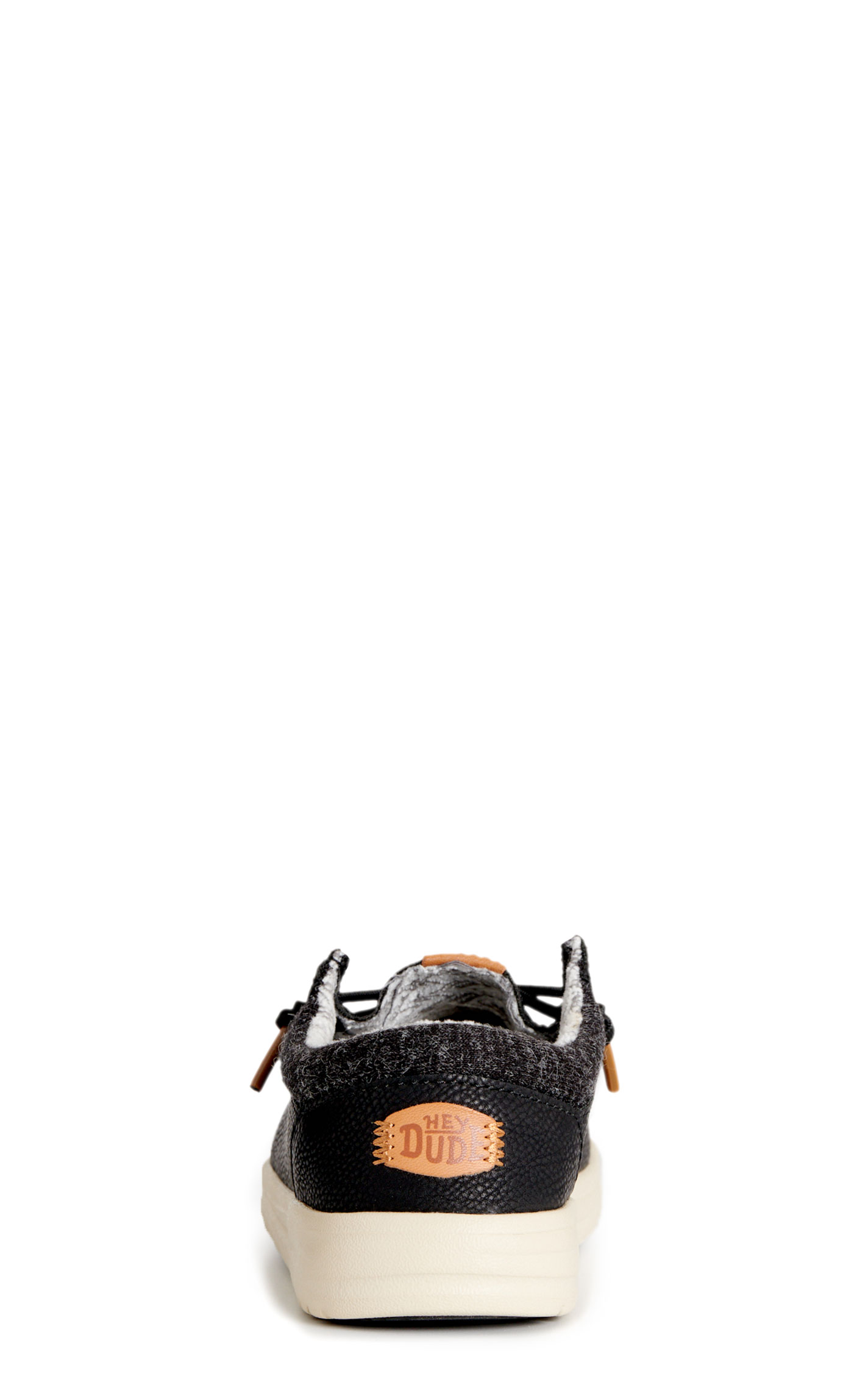 Hey Dude Toddler Boy's Paul Black Lace Moc Toe Shoes - Image 1