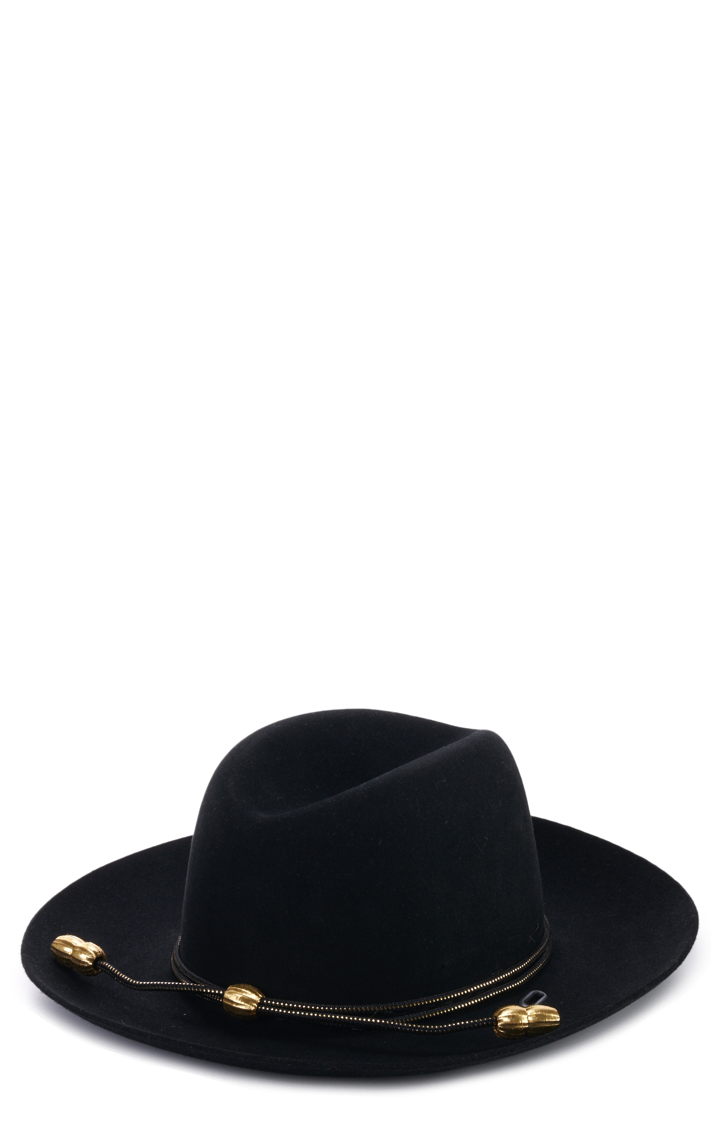 Stetson Black & Gold Military Branch Acorn Hatband - Image 1