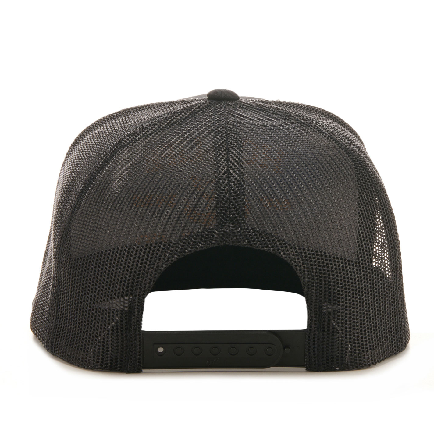 Hog Life Black with Tan Embroidery Mesh Cap - Image 1