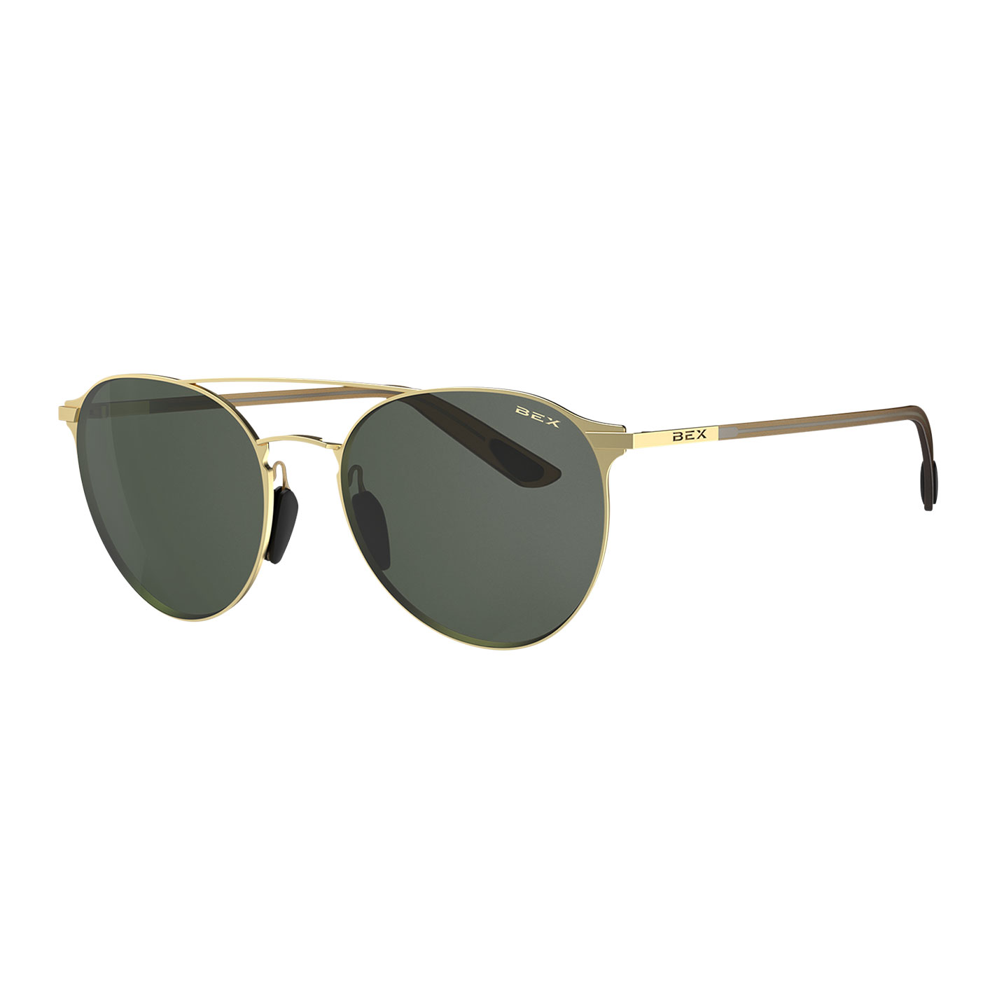 Bex Demi OTG Gold & Forest Sunglasses - Image 1