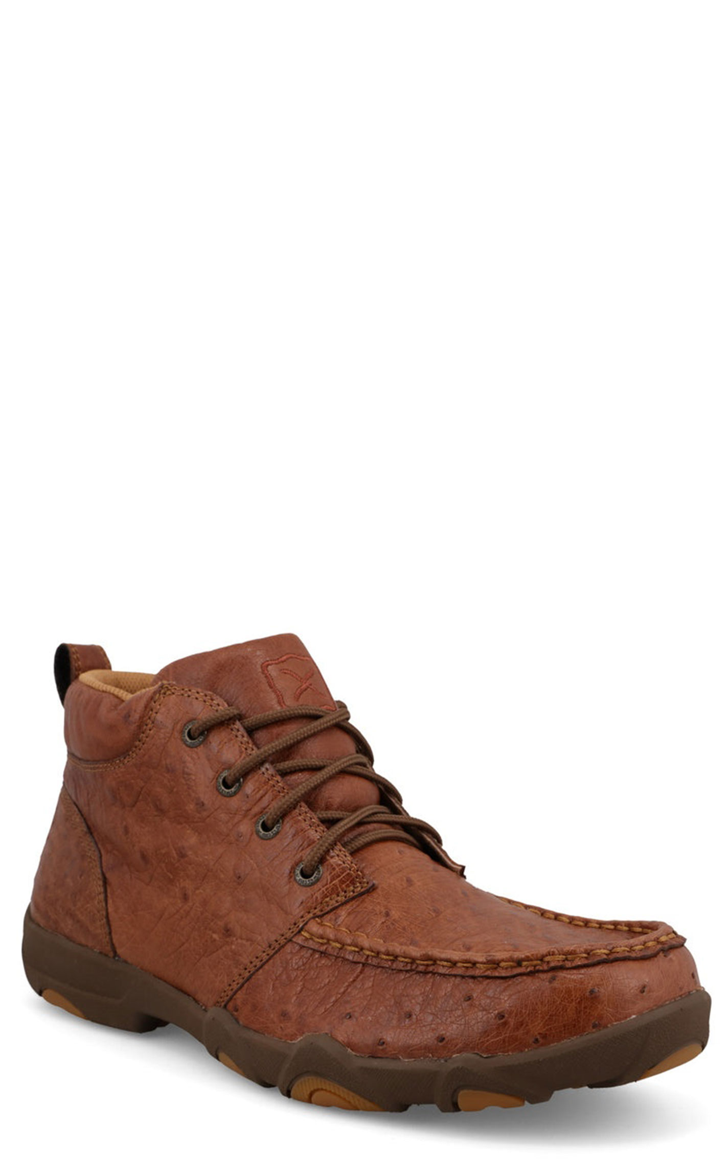 Twisted X Men's Chestnut Smooth Ostrich Ultralite X™ Chukka Casual Shoes - Image 2