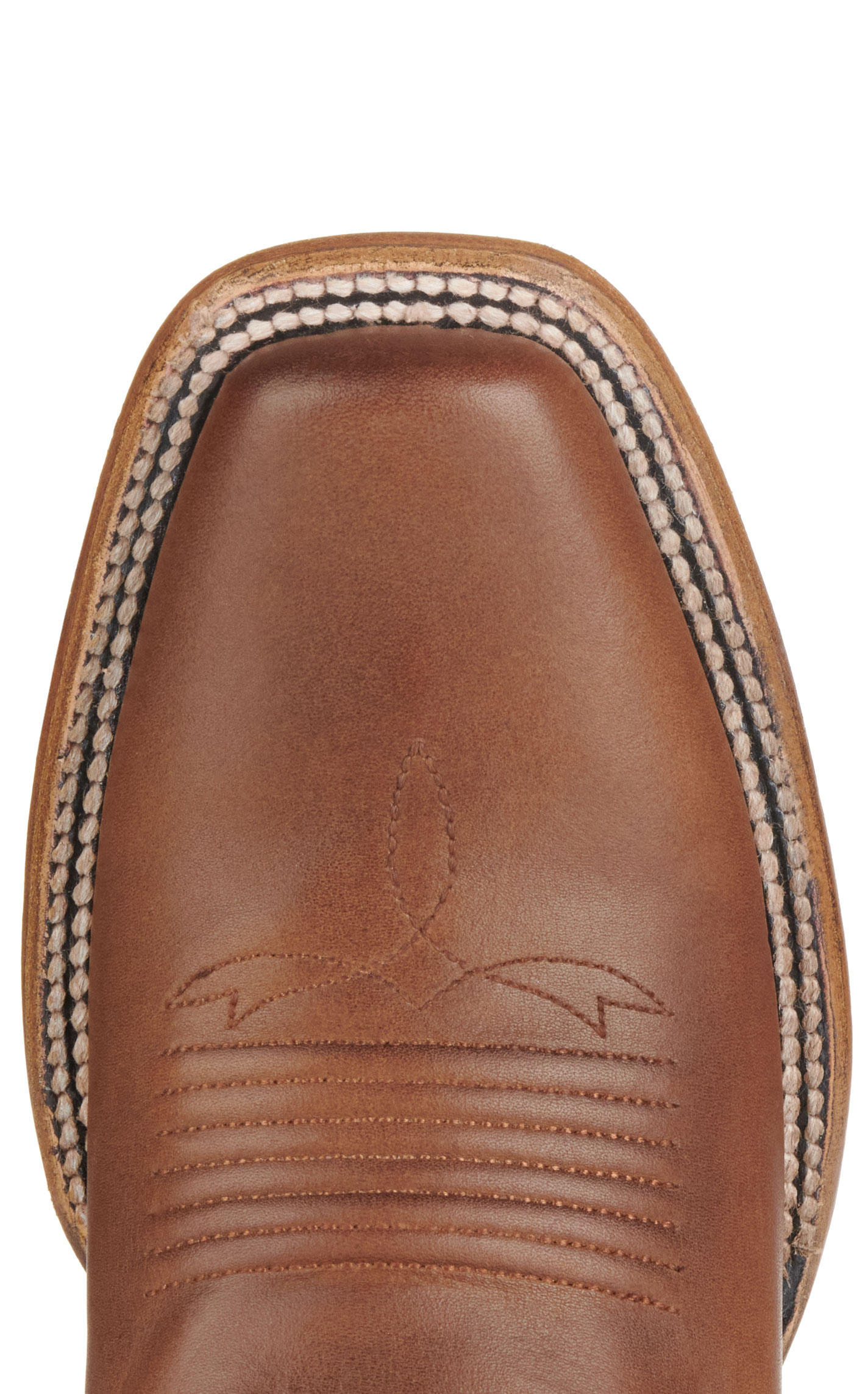 Corral Women's Light Denim and Saddle Brown Square Toe Cowboy Boots - Image 1