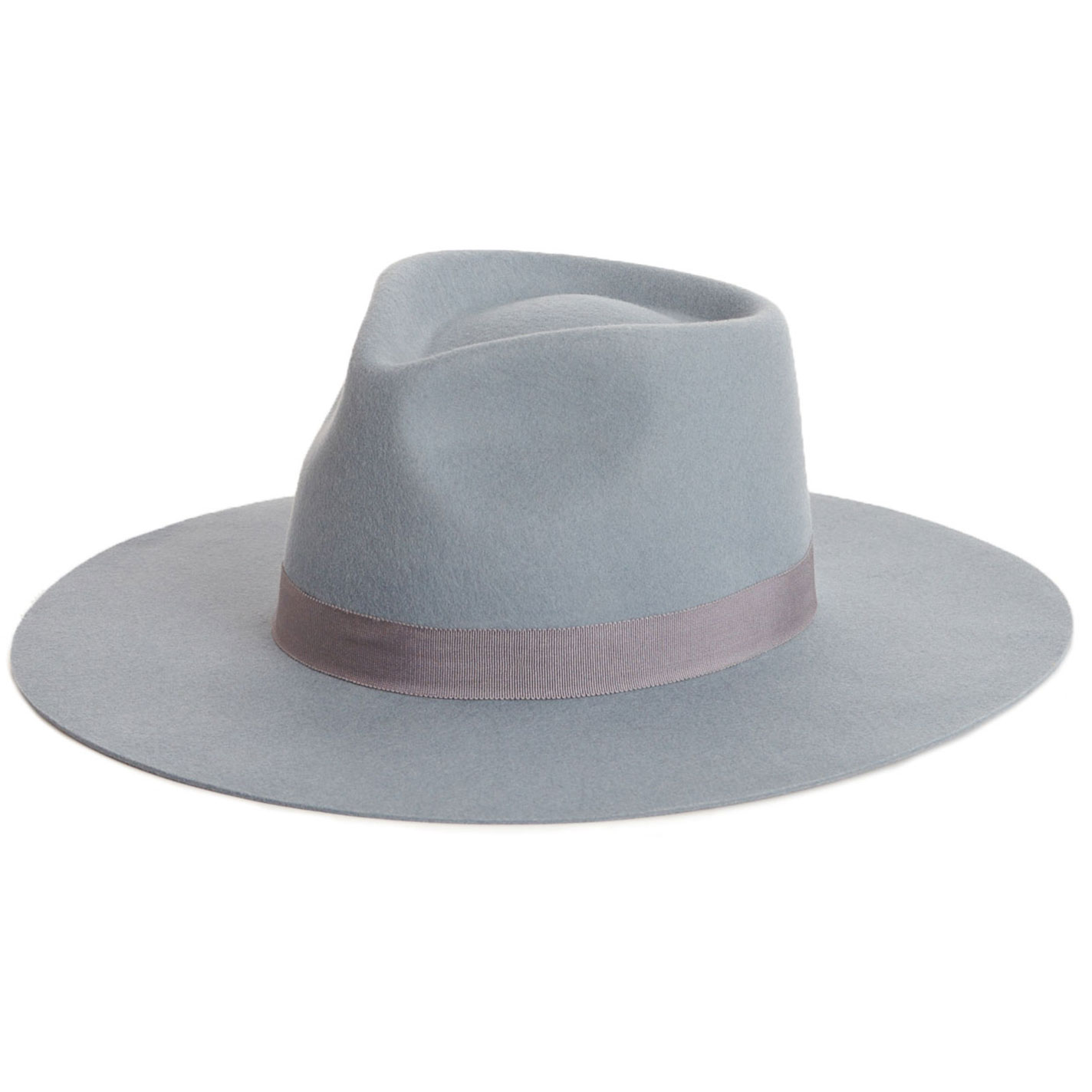 Dorfman Pacific Women's Chambray Blue-Gray Pinched Front Wool Hat - Image 1