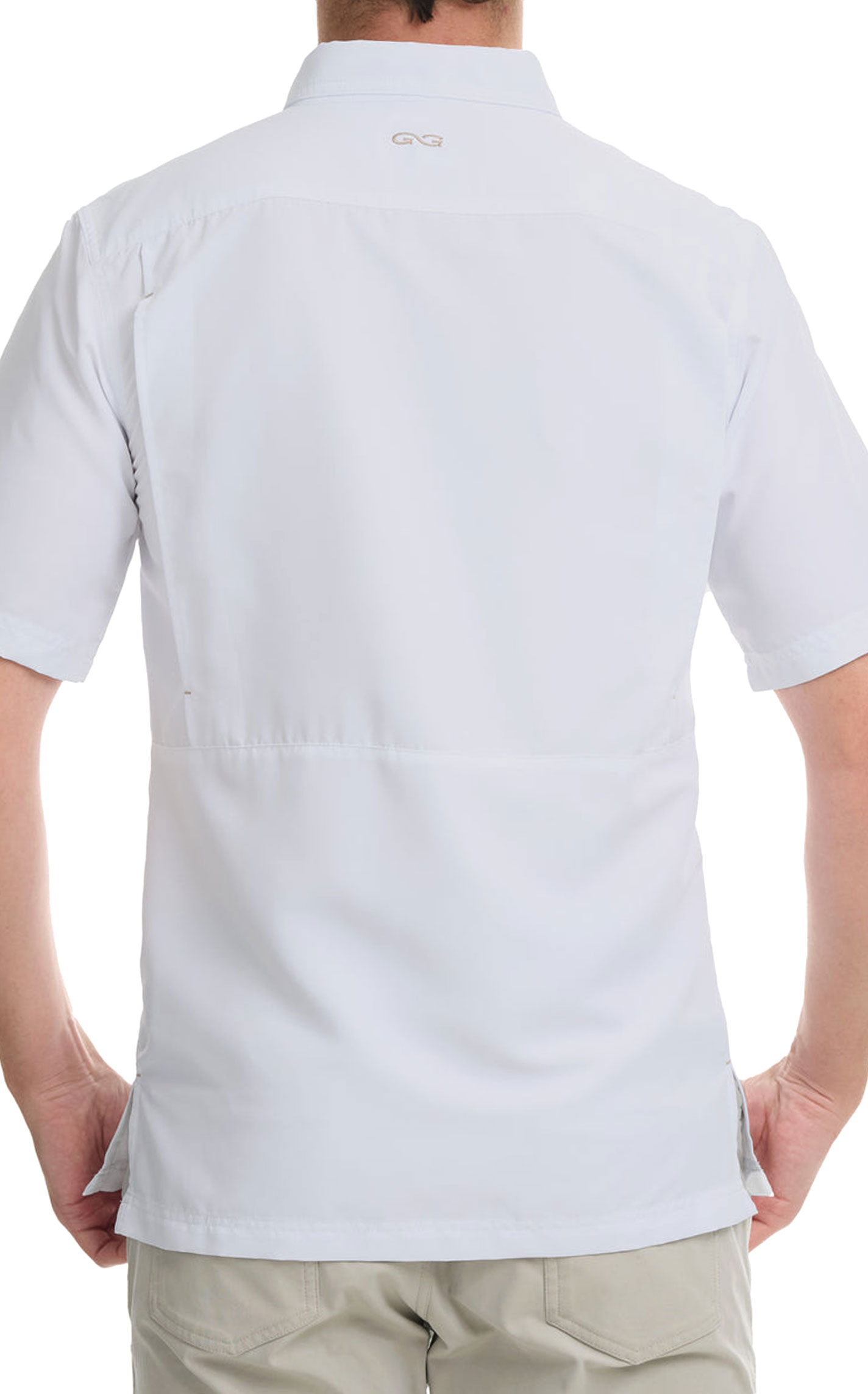 GameGuard Outdoors Men's White MicroFiber Fishing Shirt - Image 1