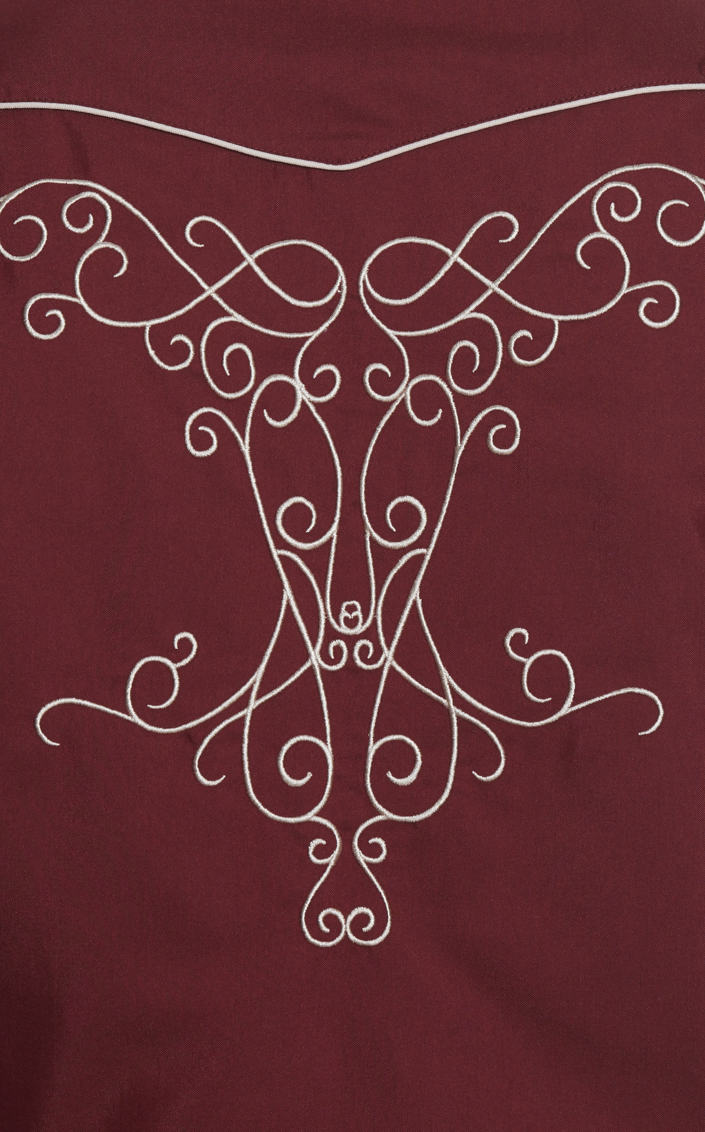 Ranger's Legend Men's Wine & Latte Embroidered Western Shirt - Image 1