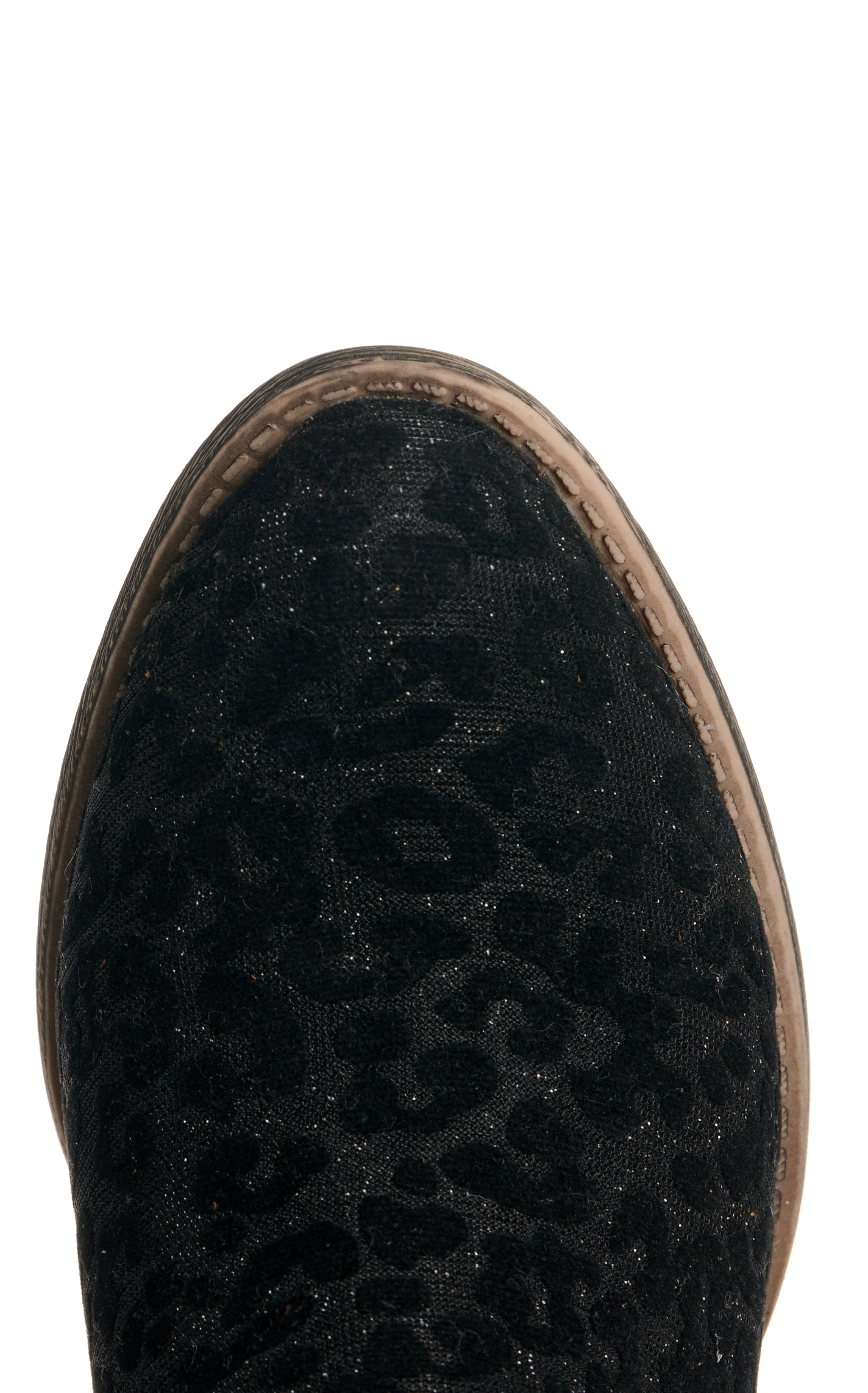 Very G Women's Charming Black Leopard Round Toe Booties - Image 1