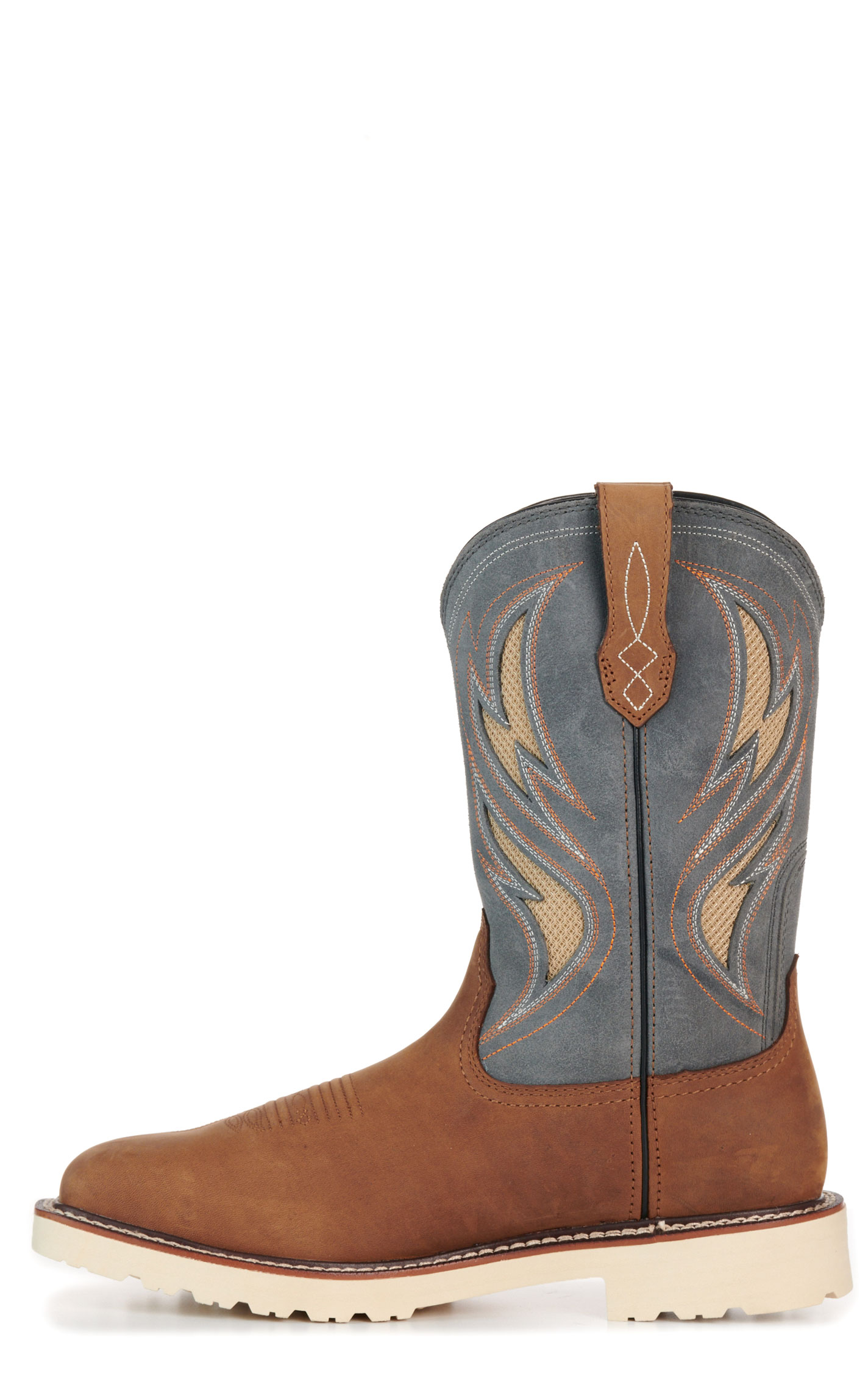 Ariat Men's Activator Alamo Brown & Stone VentTEK Wide Square Steel Toe Work Boots - Image 1