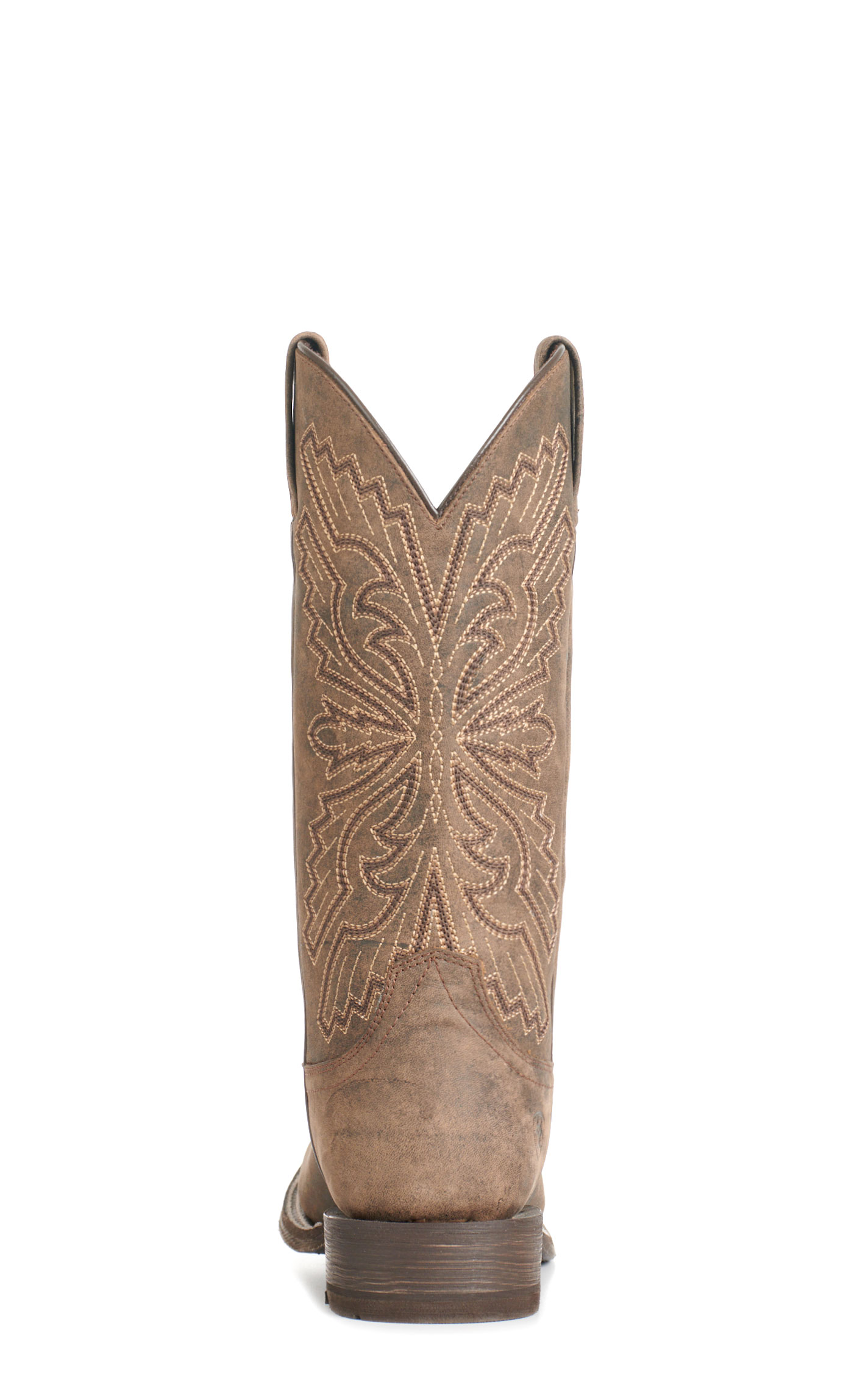 Ariat Men's Sting Dark Tan Wide Square Toe Cowboy Boots - Image 1