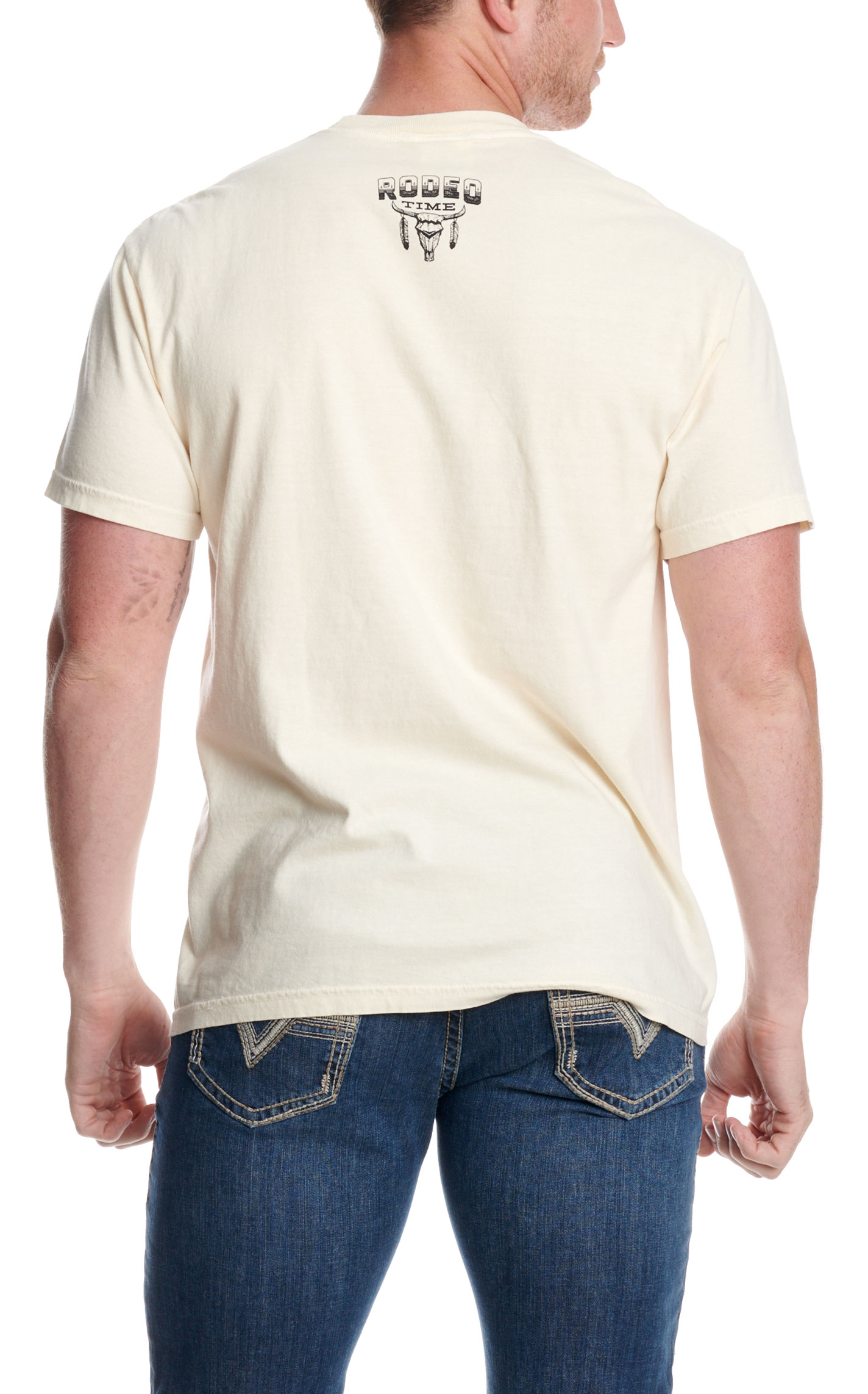 Rodeo Time Dale Brisby Men's Cream Markout Graphic T-Shirt - Image 1