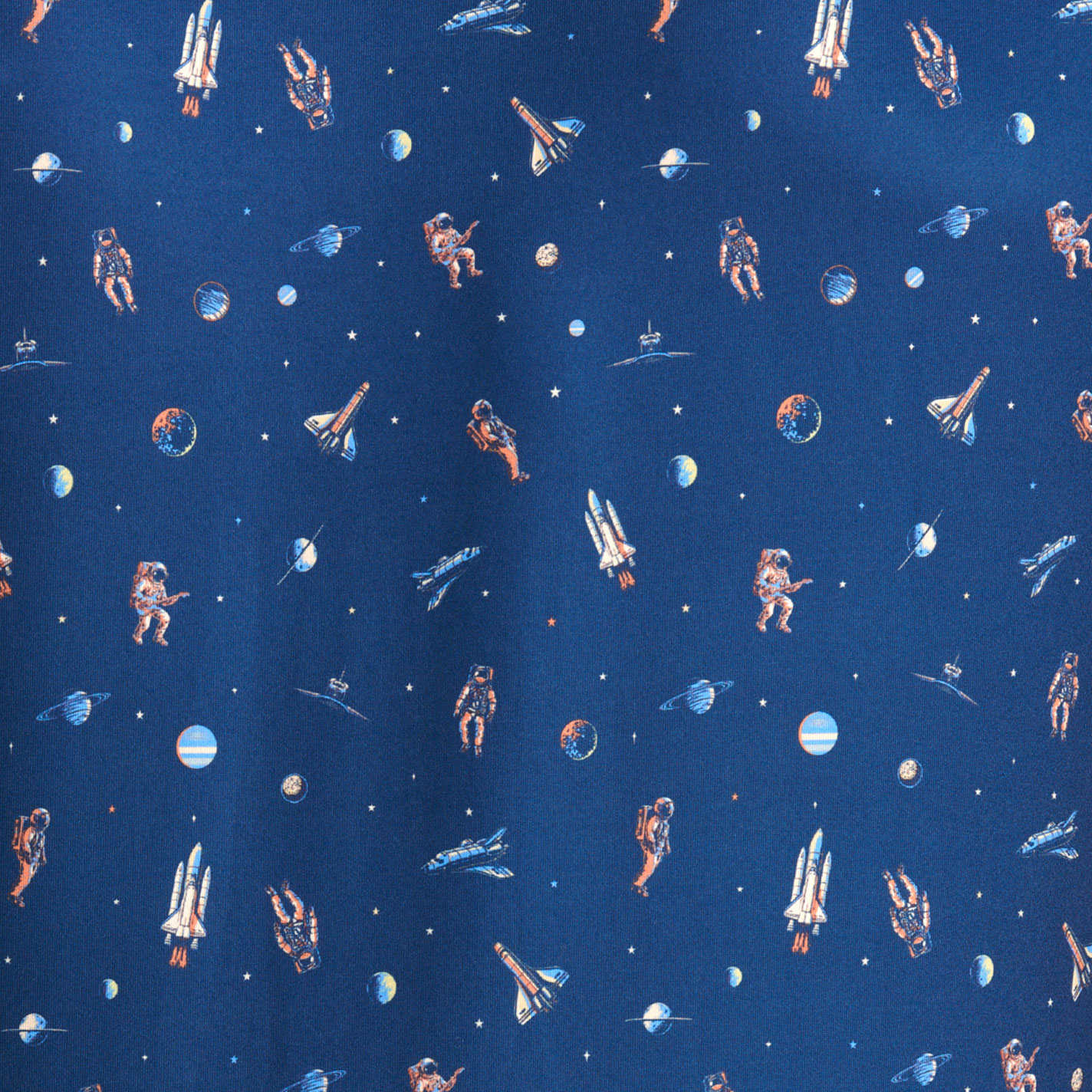 Burlebo Men's Dark Blue Moon Print Performance Polo  - Image 1