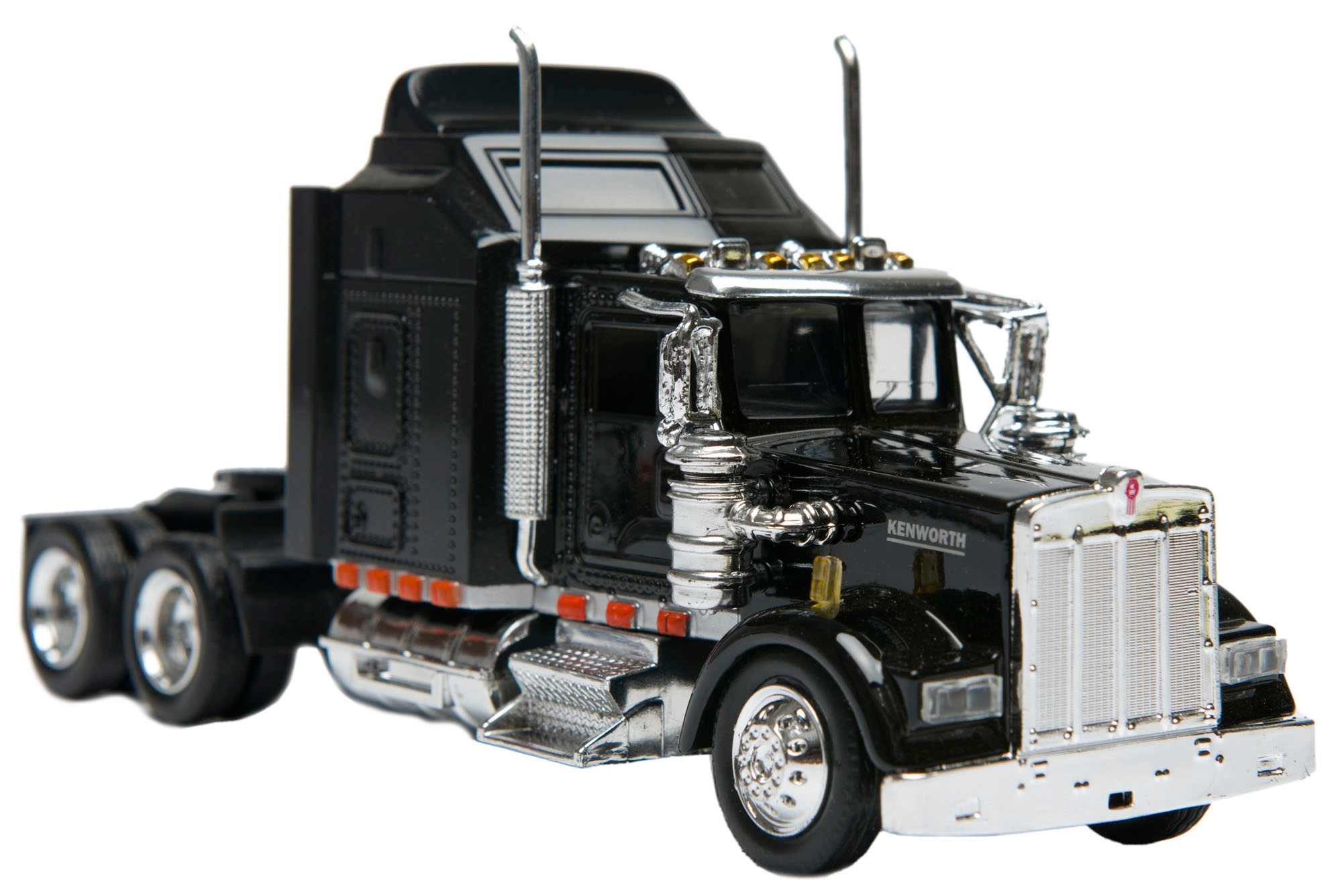 M&F Bigtime Rodeo Black Kenworth Bull Hauler Toy Set - Image 1