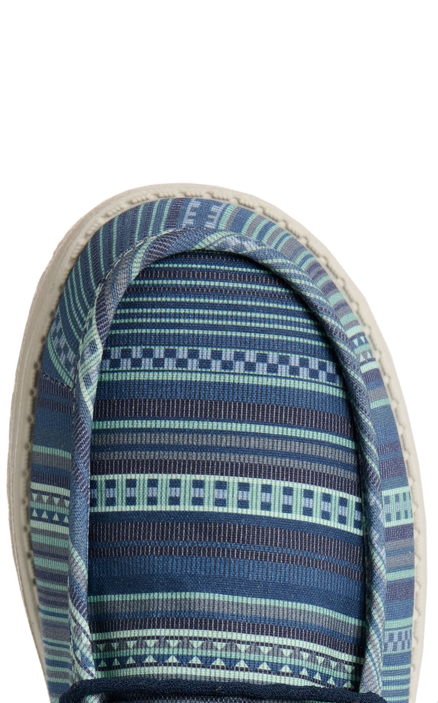 Hey Dude Men’s Wally Navy Blazer & Gray Lace Up Moc Toe Casual Shoes - Image 1