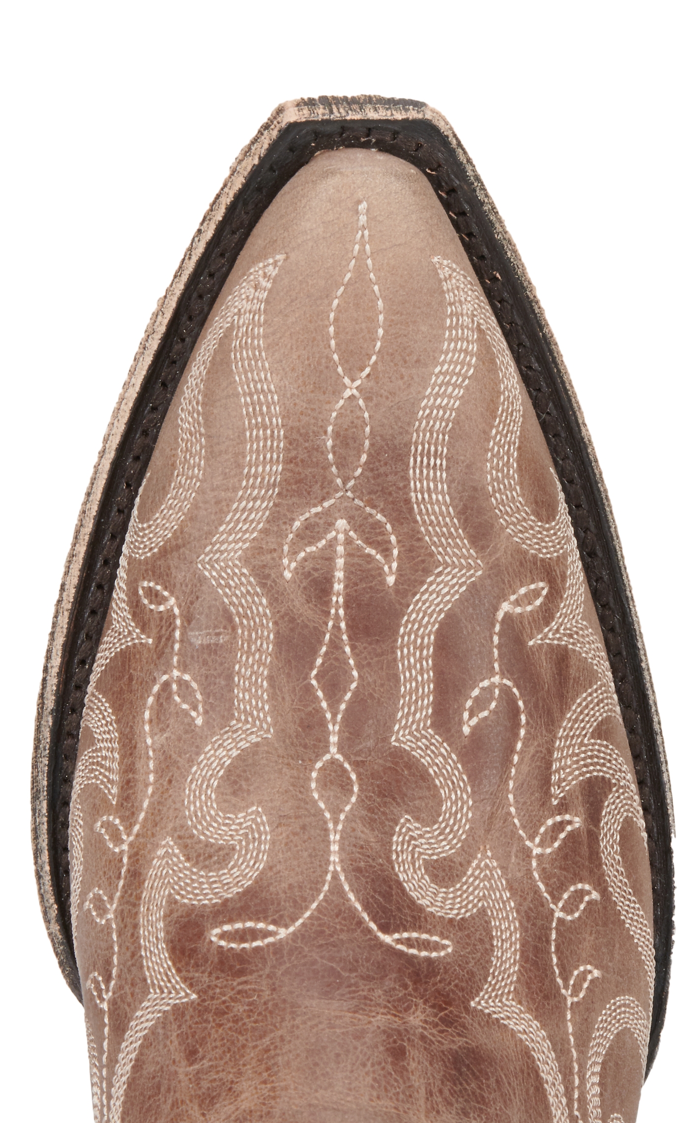 Cavender's Women's Orix Tan Cowhide Snip Toe Cowboy Boots - Image 1