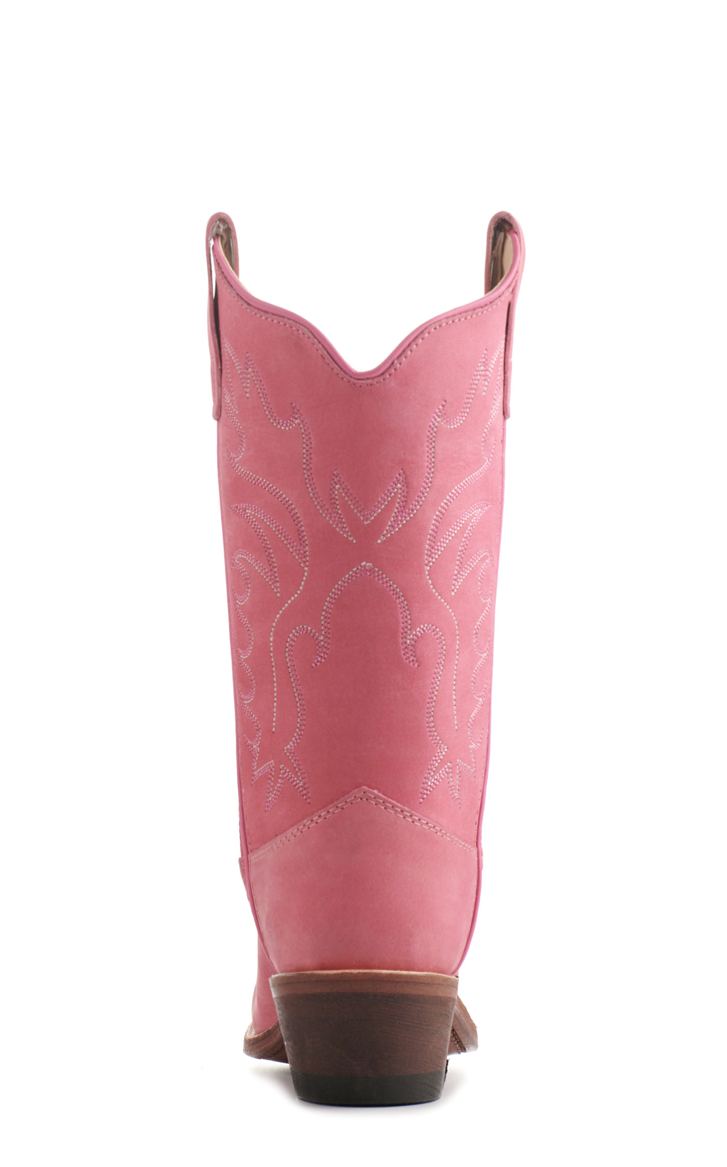 Old West Kids' Bubblegum Pink Snip Toe Cowboy Boots - Image 1