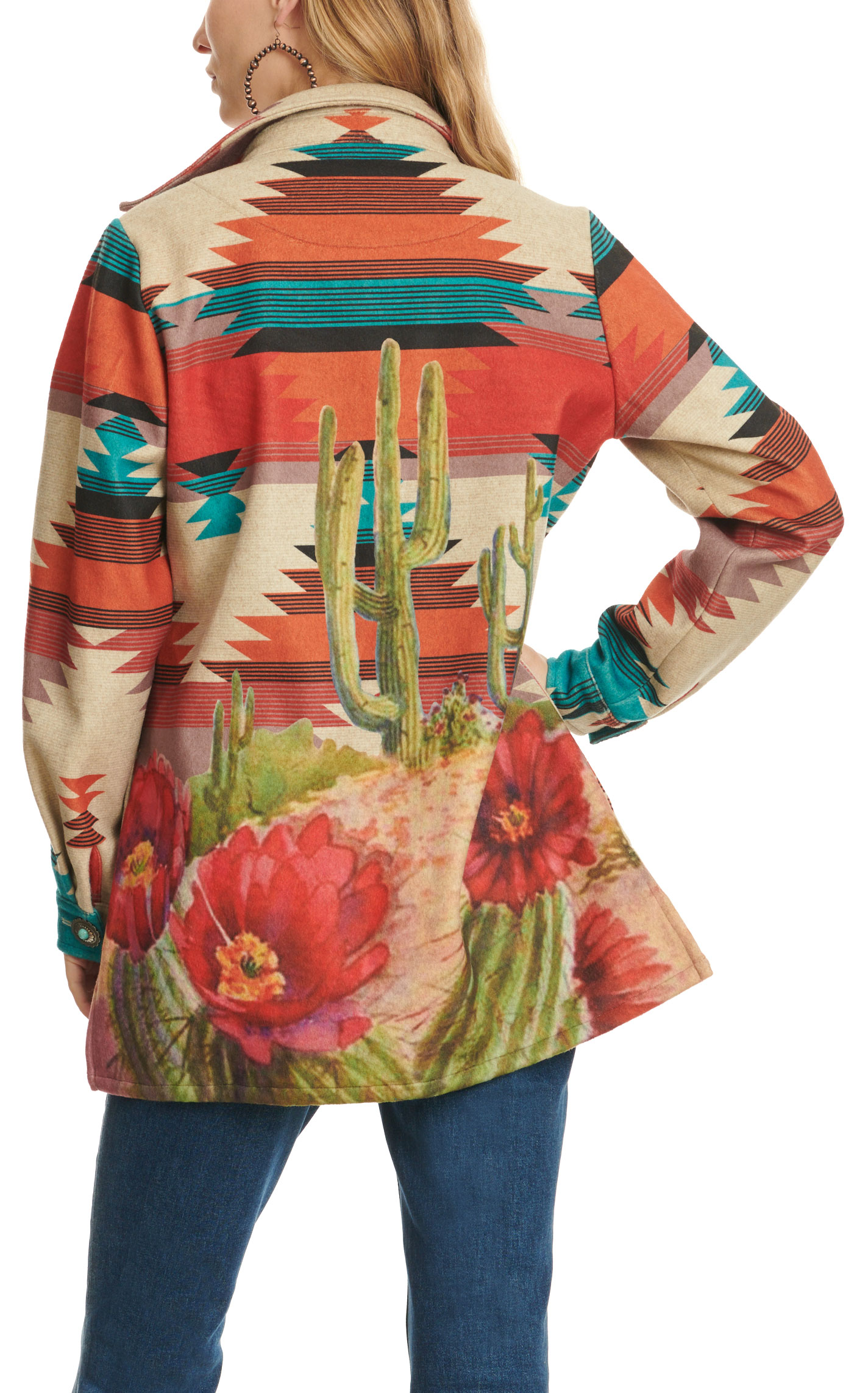 Fashion Express Women's Aztec and Desert Print Jacket - Image 1