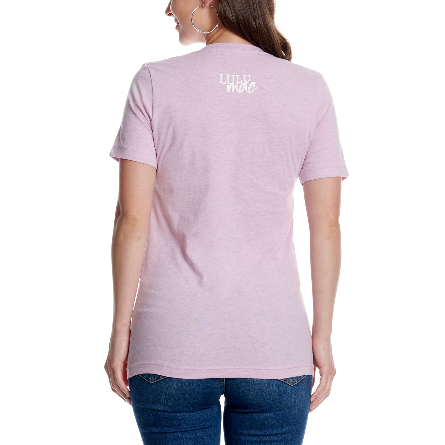 Girlie Girl Women's Lilac Clothed Graphic T-Shirt - Image 1