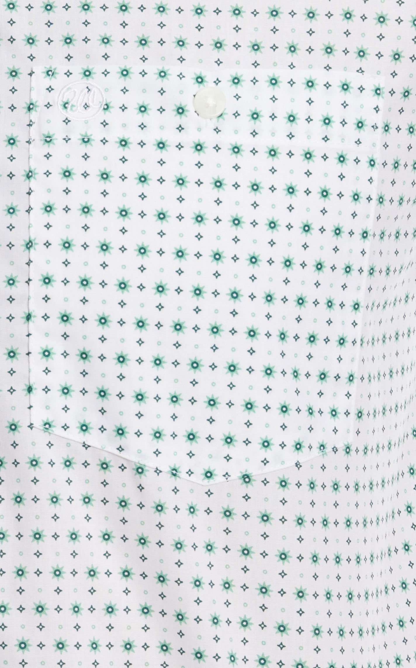 Wrangler Men's Spring Green & Black Geo Print Relaxed Fit Western Shirt - Image 1