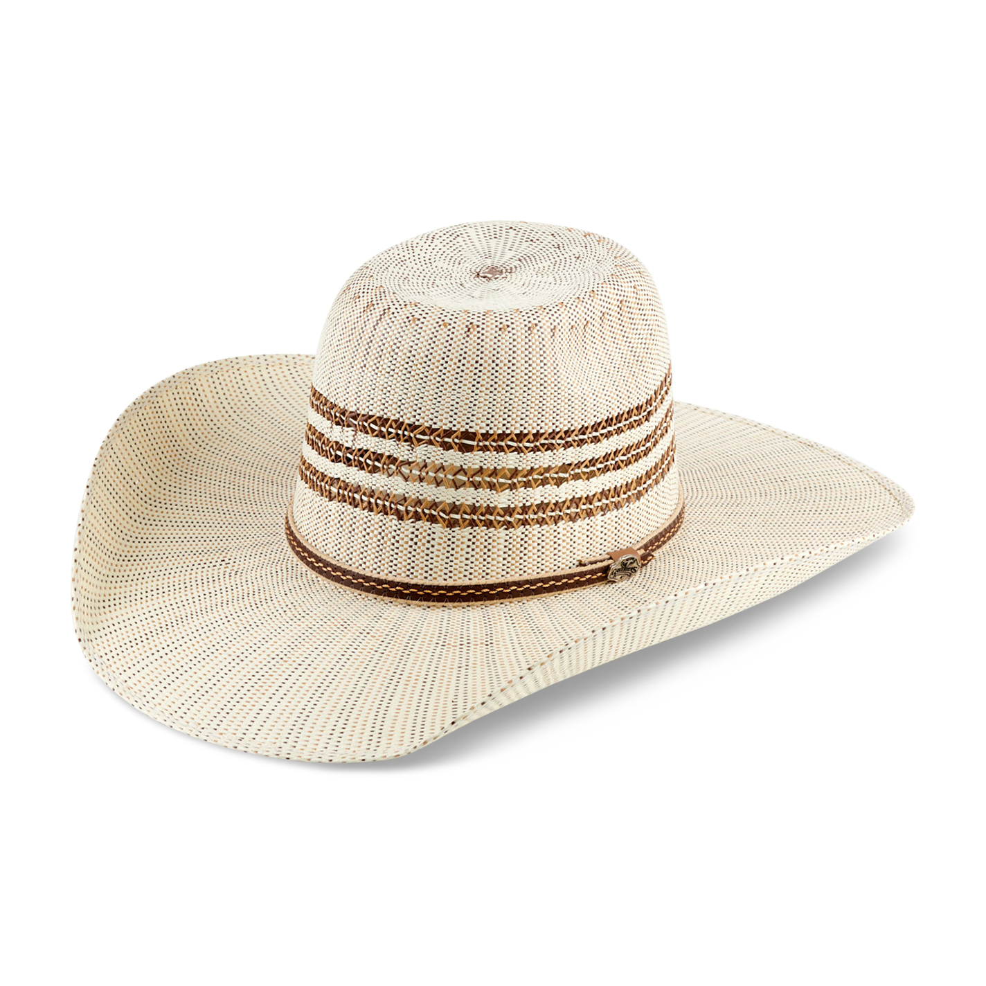 Cavender's Collection Bangora Three-Line Brick Crown Straw Cowboy Hat - Image 1