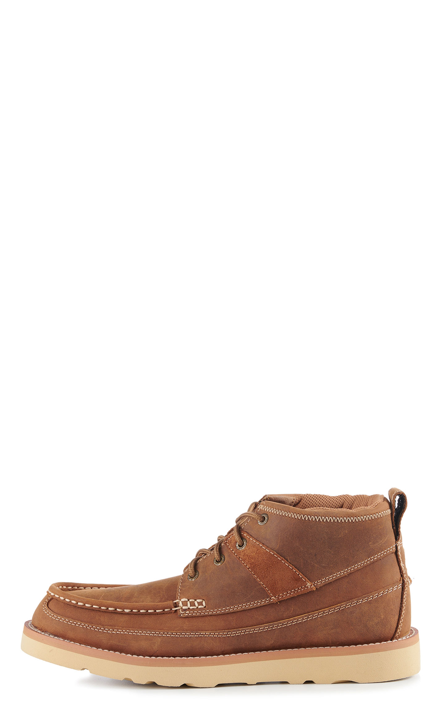 Twisted X Men's Oiled Saddle Crepe Wedge Lacer Casual Shoes - Image 1