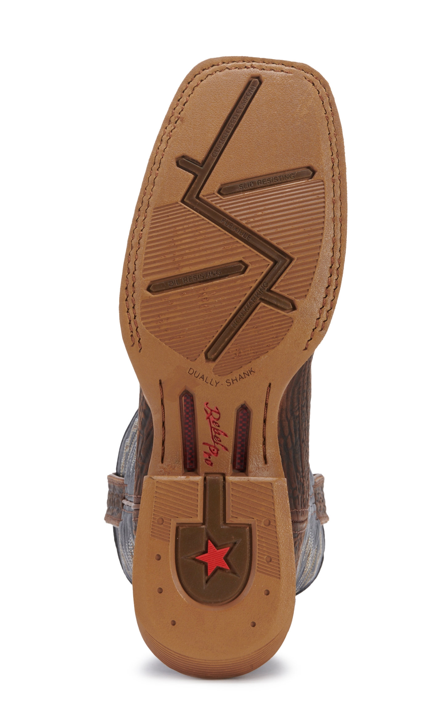 Durango Men's Rebel Pro Acorn Brown and Black Onyx Square Toe Cowboy Boot - Image 1