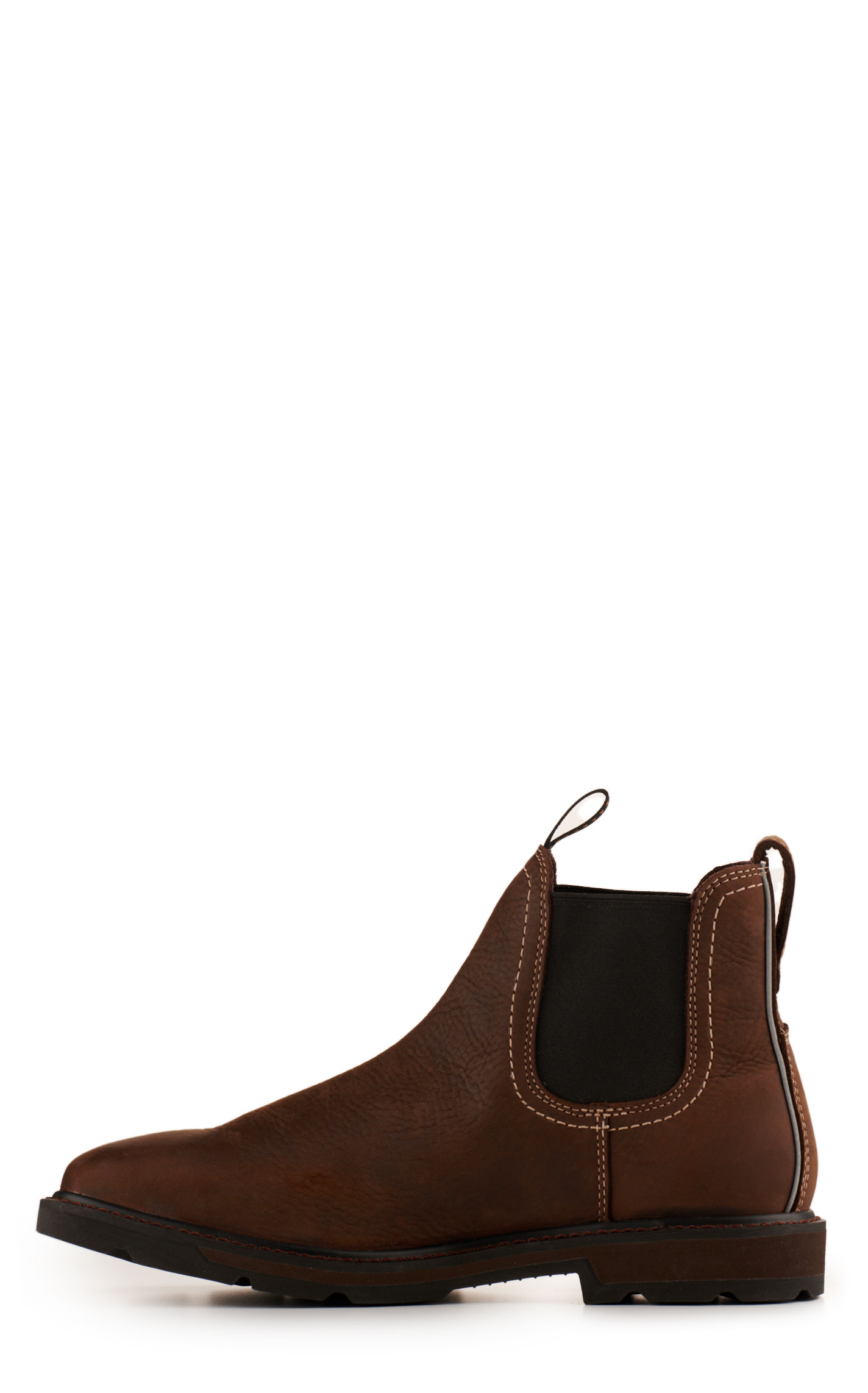 Ariat Men's Groundbreaker Dark Brown Waterproof Wide Square Toe Chelsea Work Boot - Image 1
